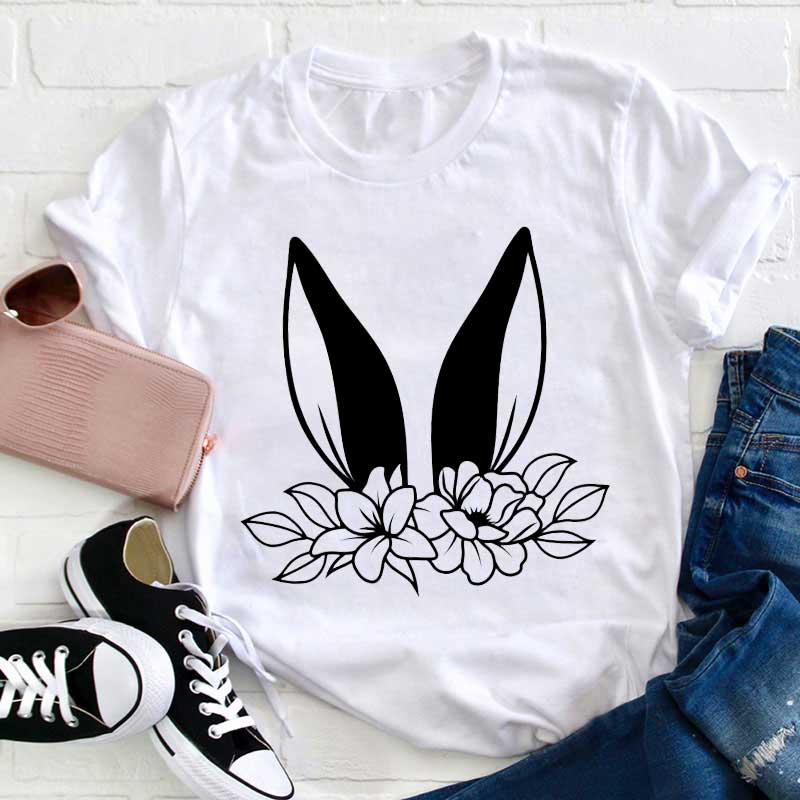 Osterhase Ohren Lehrer T-Shirt
