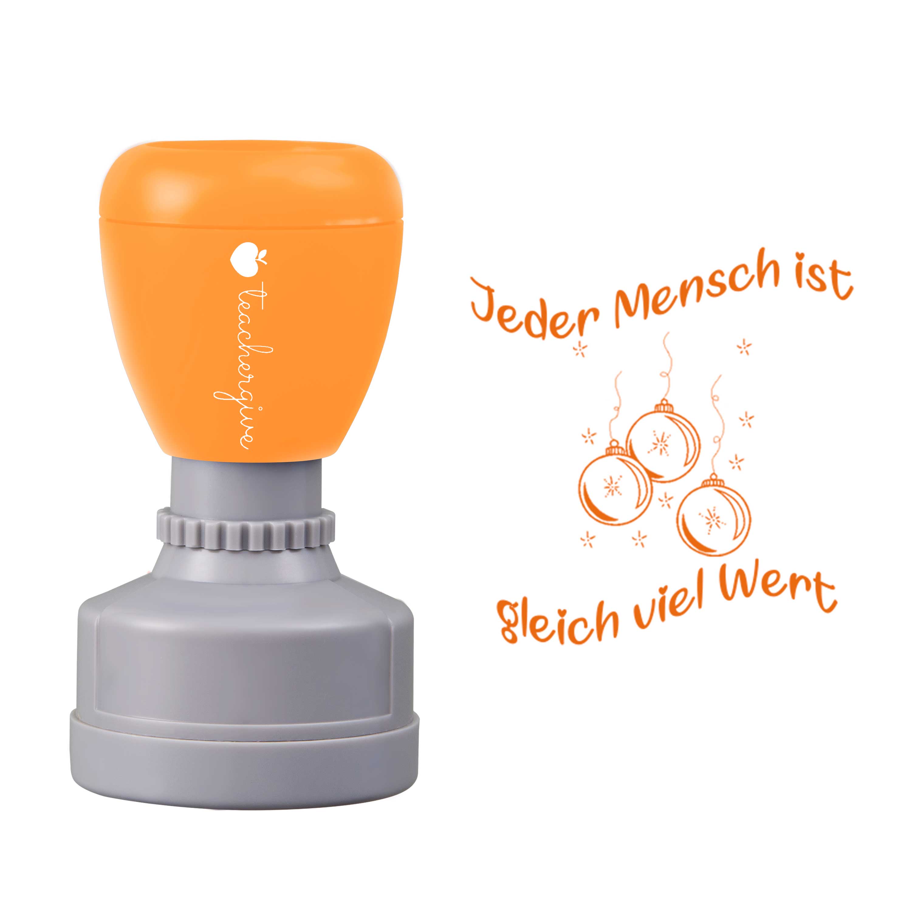 Jeder Mensch Ist Gleich Viel Wert Lehrer Stempel