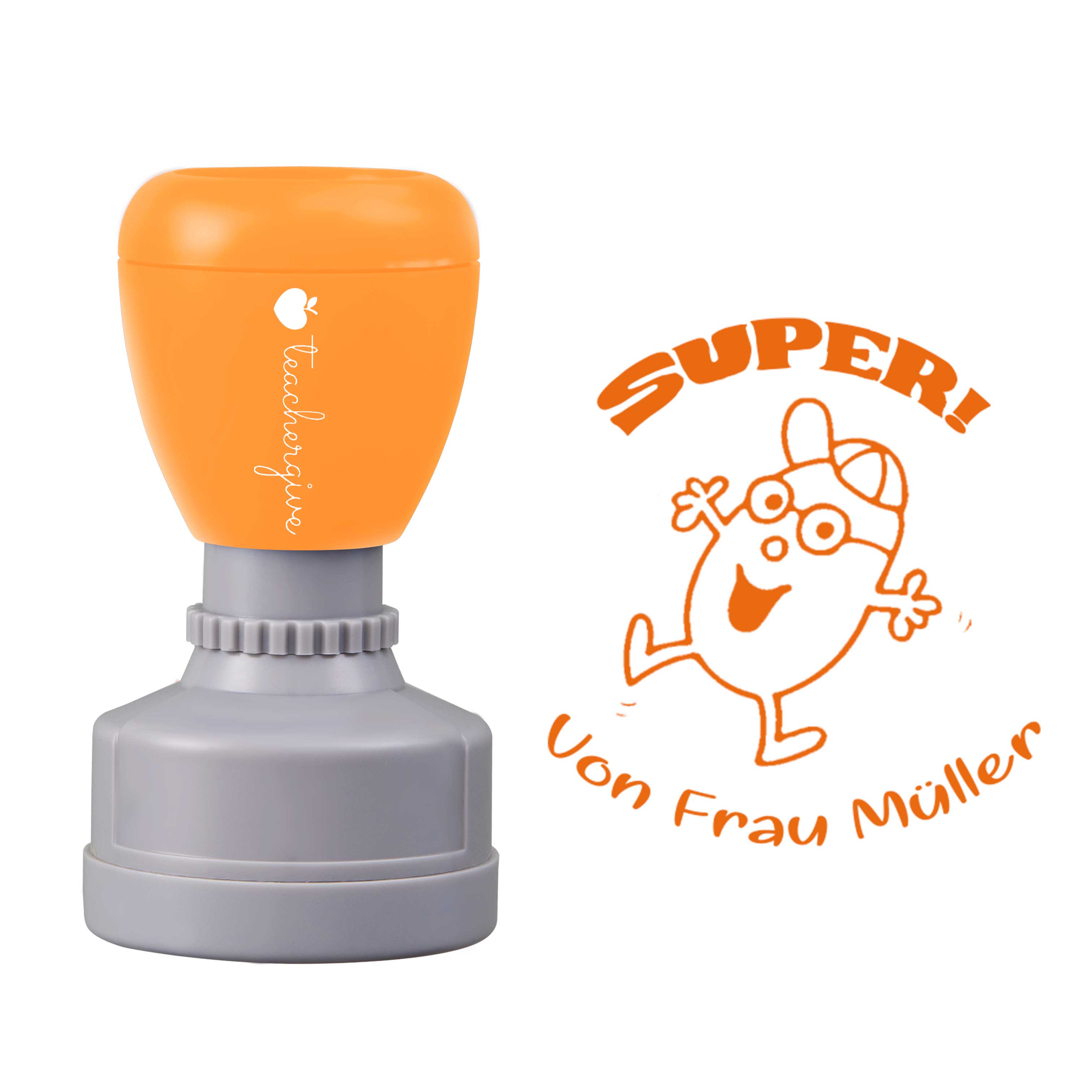 Personalisiert Name Super von Lehrer Stempel