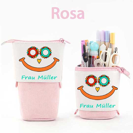 Personalisiert Name Lächle weiter Federmäppchen Mäppchen