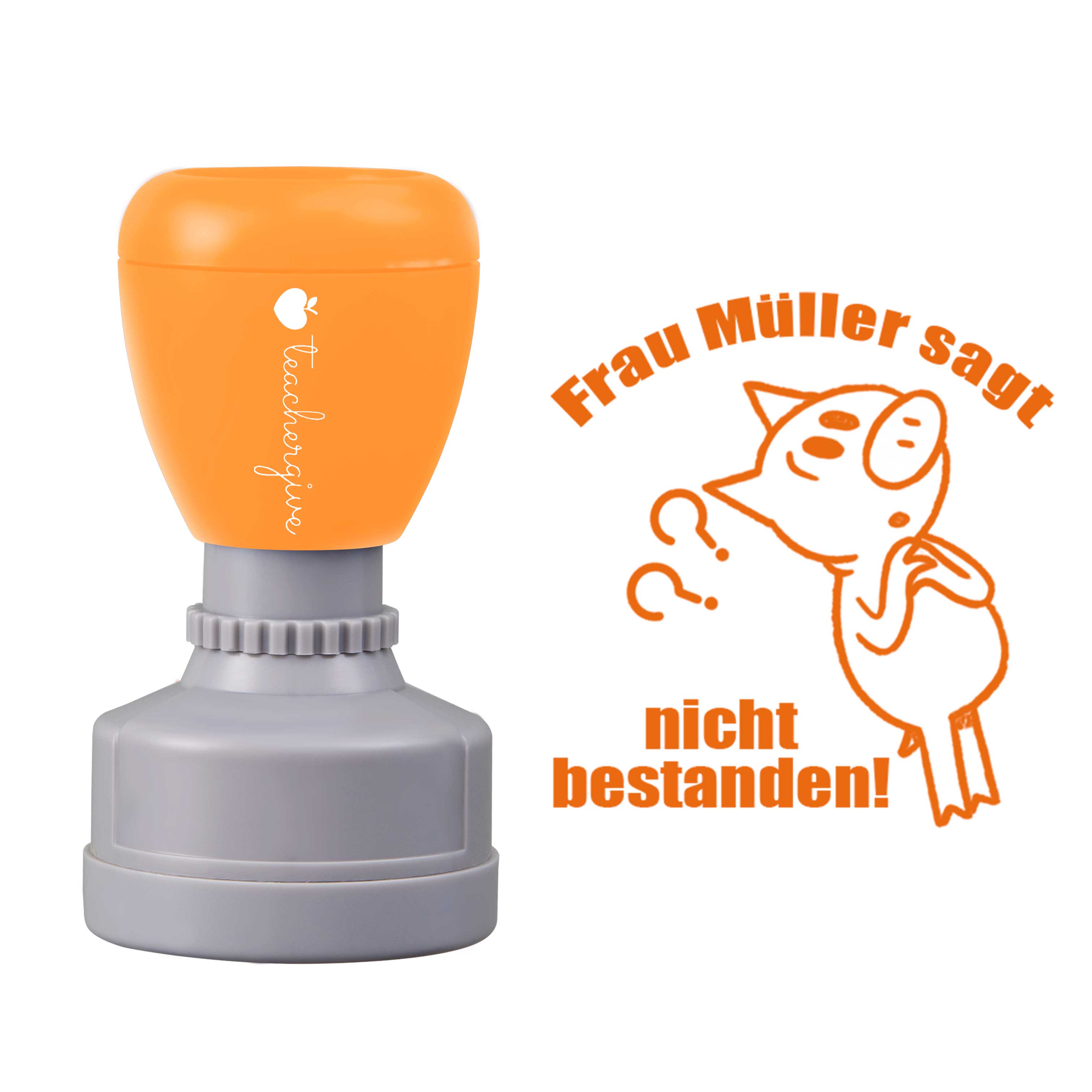 Personalisiert Name Sagt Nicht Bestanden Lehrer Stempel