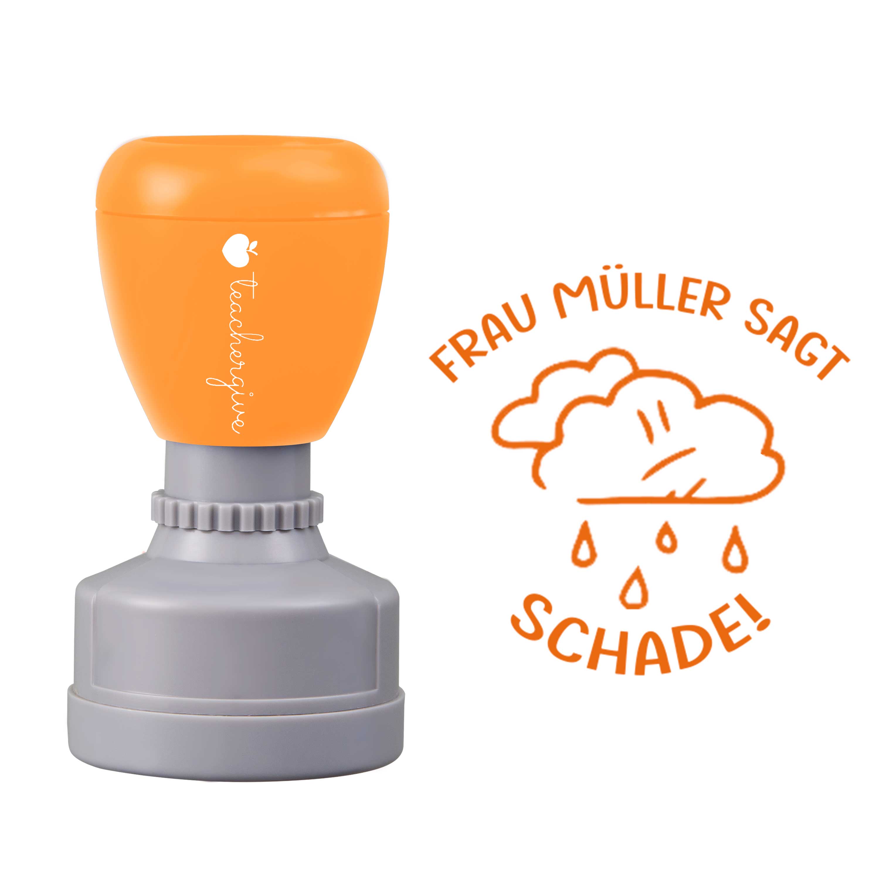 Personalisiert Name Sagt Schade Lehrer Stempel