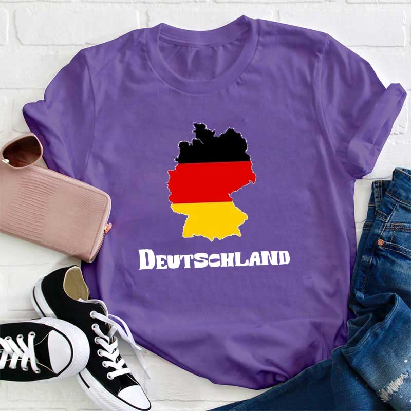 Deutschland Flagge Lehrer T-Shirt