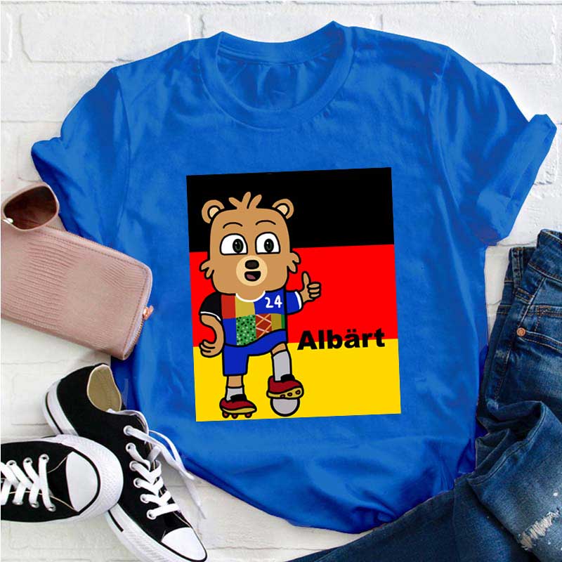 Albärt Maskottchen der Fußball-Europameisterschaft 2024 Lehrer T-Shirt