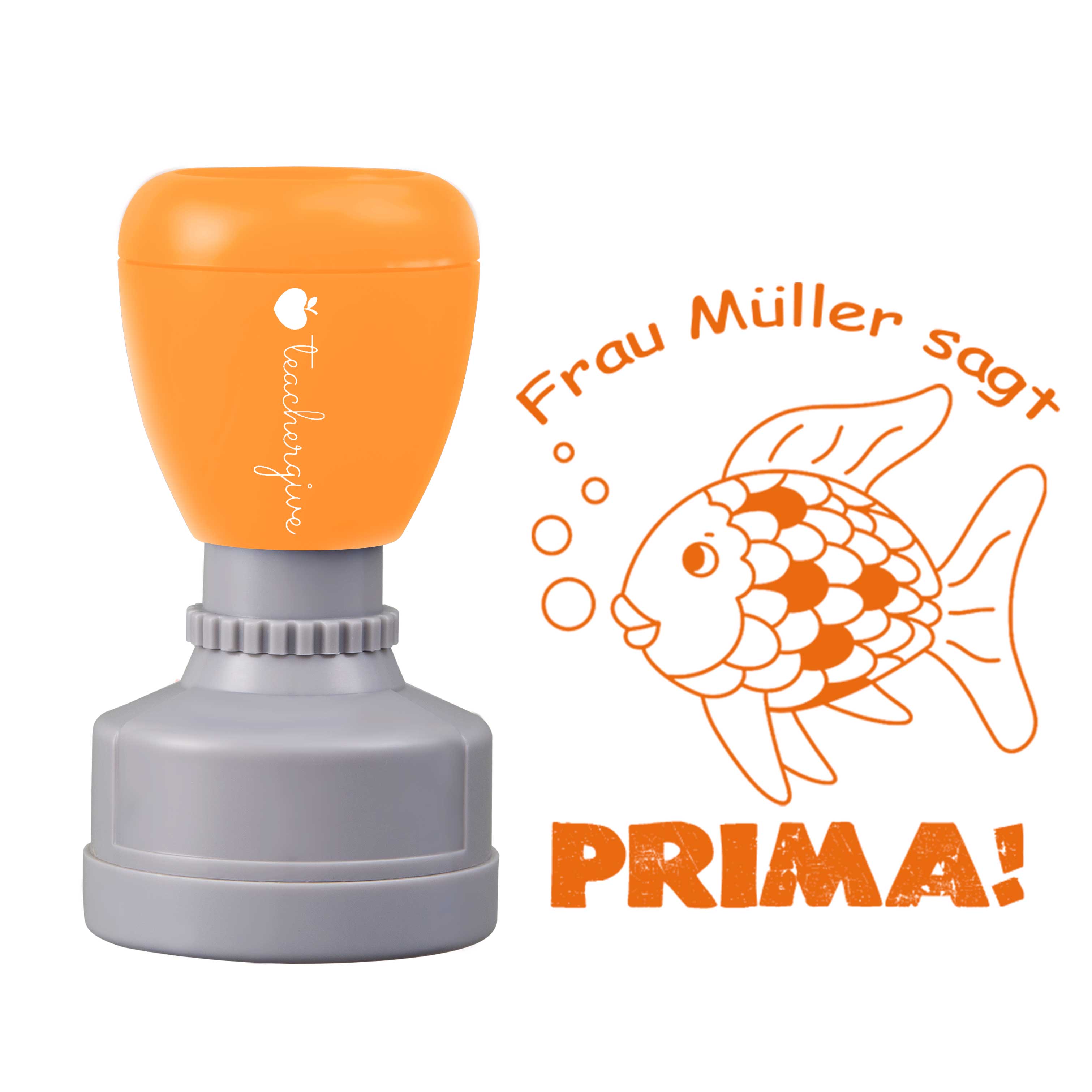 Personalisiert sagt prima Lehrer Stempel