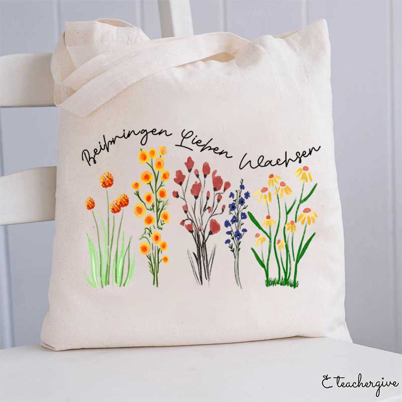 Beibringen Lieben Wachsen Lehrer Tragetasche