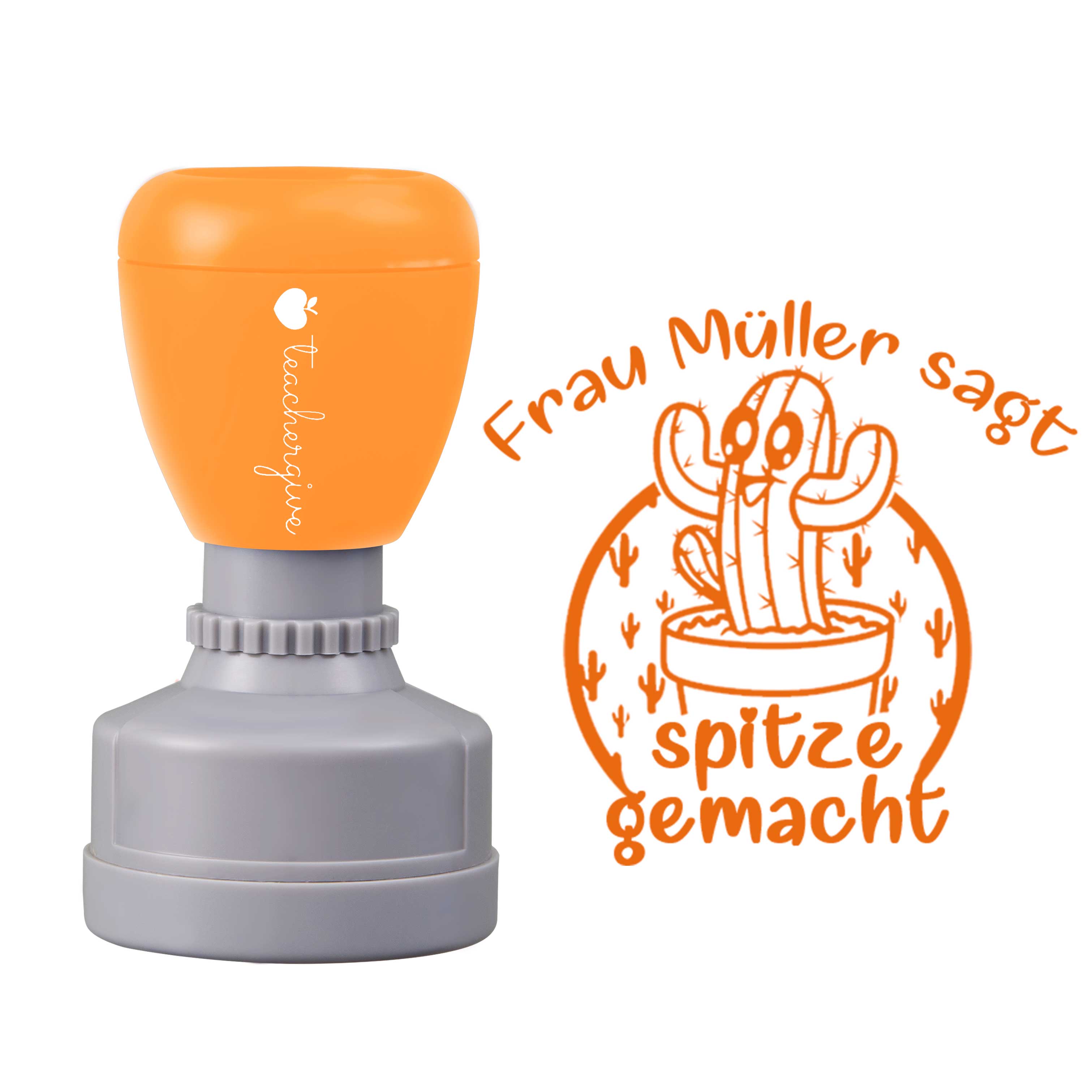 Personalisiert Name sagt spitze gemacht Lehrer Stempel