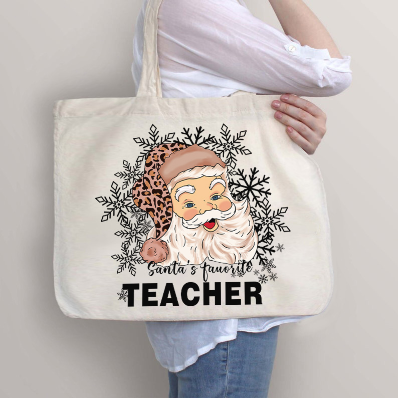 Der Lieblingslehrer des Weihnachtsmanns Lehrer Tragetasche mit Reißverschluss