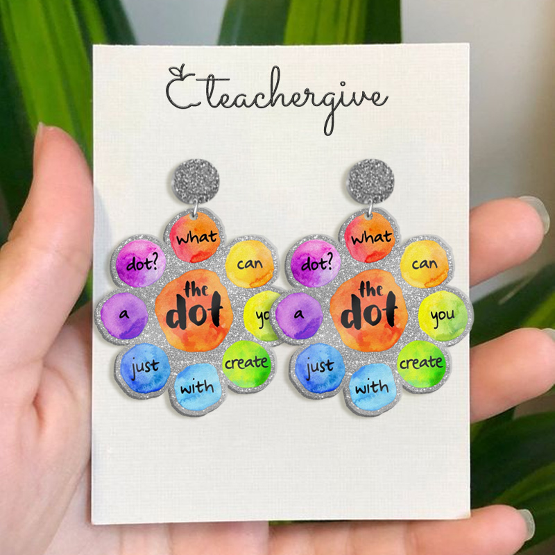 What Can You Create With Just A Dot Acrylic Teacher Earrings