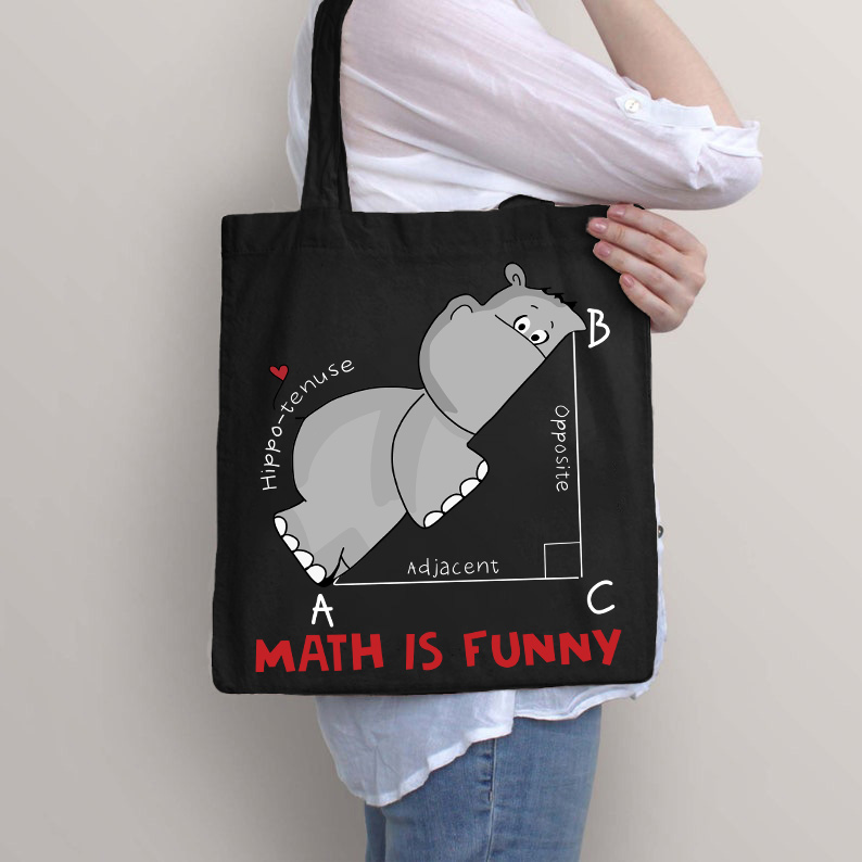 Mathe ist lustig Lehrer Tragetasche