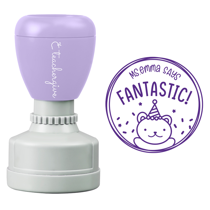 Personalized Teacher Says Fantastic Stamp