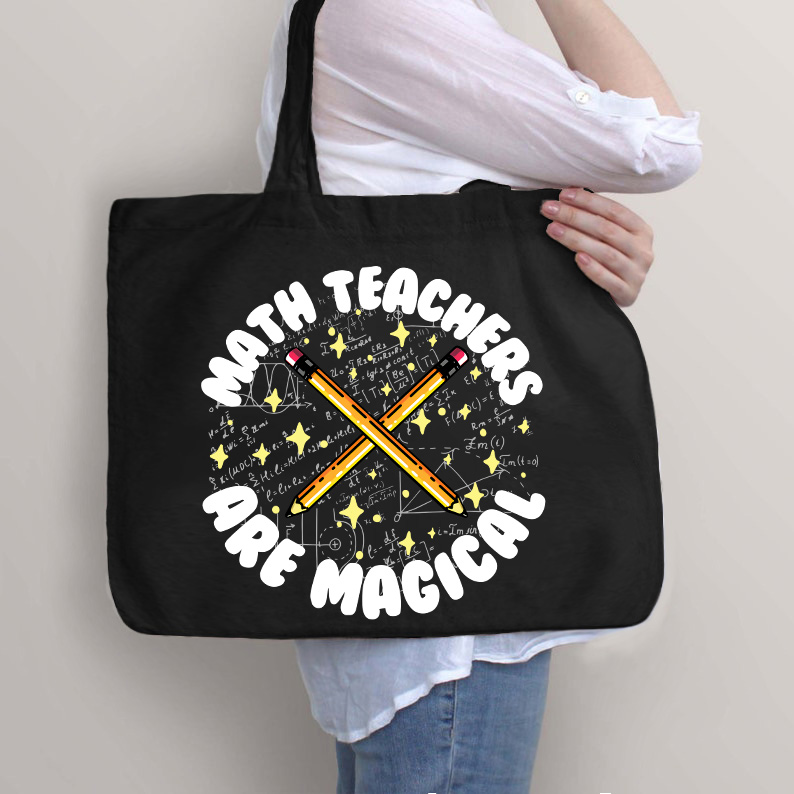 Mathematiklehrer sind magisch Lehrer Tragetasche mit Reißverschluss