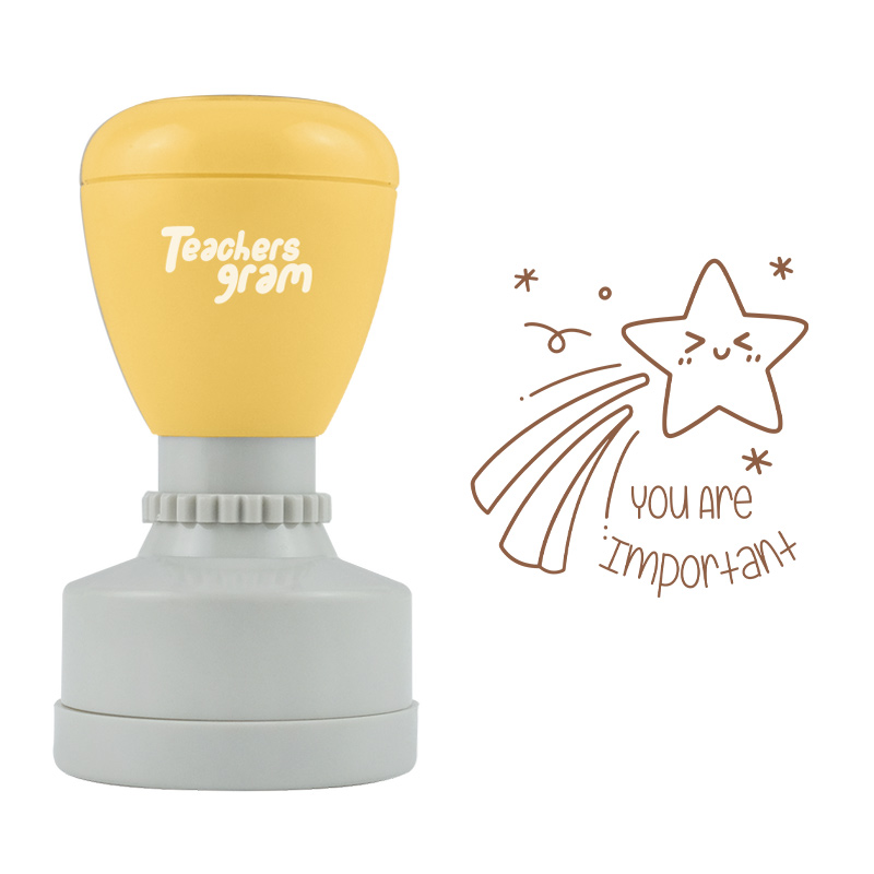 Du bist wichtig Lehrer Stempel