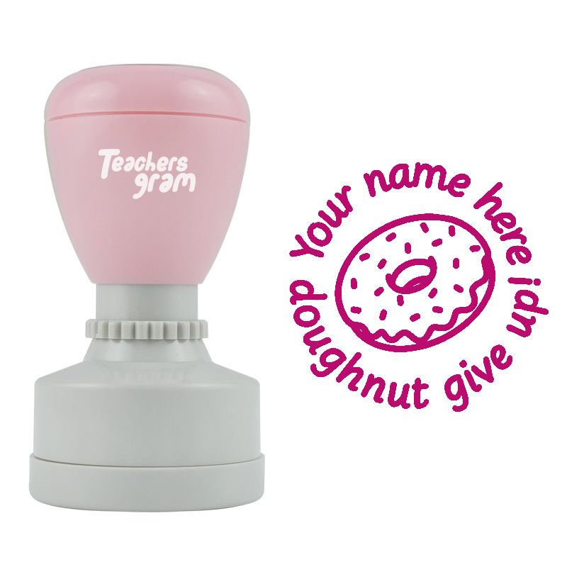 Personalized Doughnut Give Up Stamp