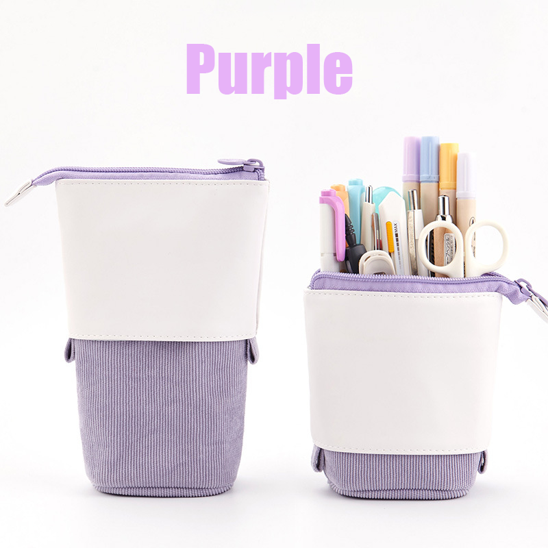 Personalized Candy Colors Stretchable Corduroy Elephant  Pencil Case