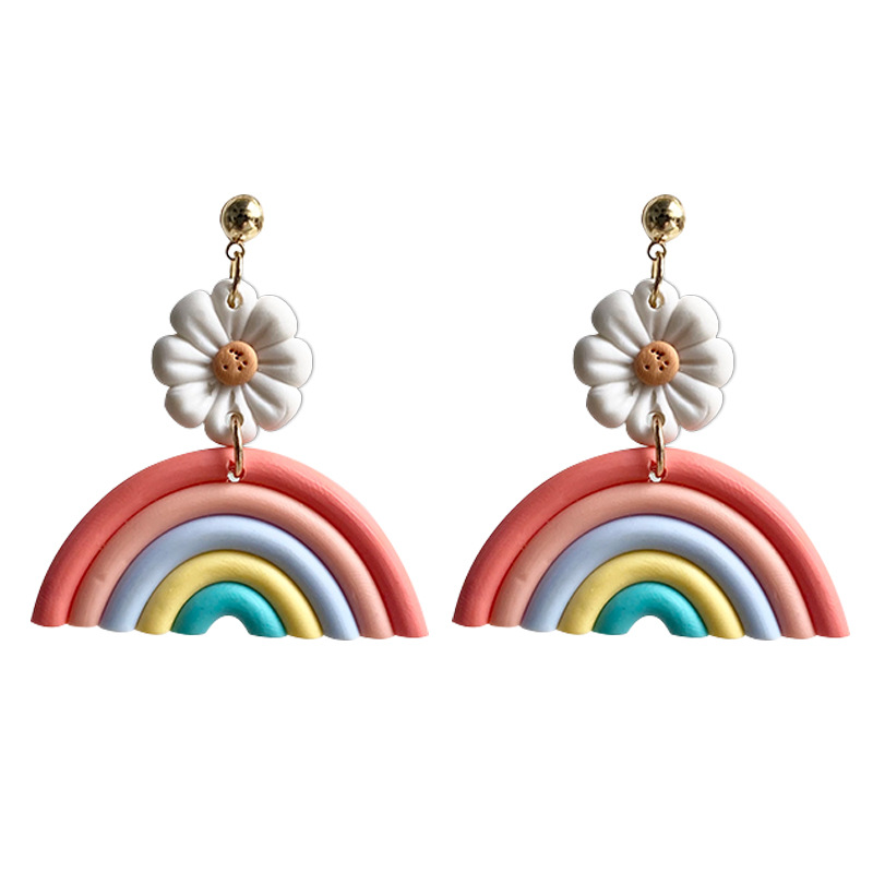 Daisy Rainbow Earrings