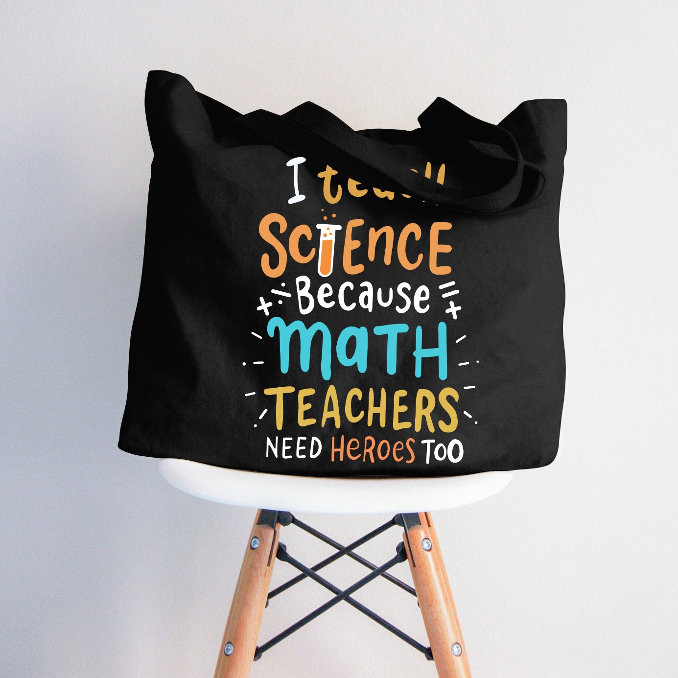 Ich unterrichte Naturwissenschaften, weil Mathematiklehrer auch Helden brauchen Lehrer Tragetasche mit Reißverschluss