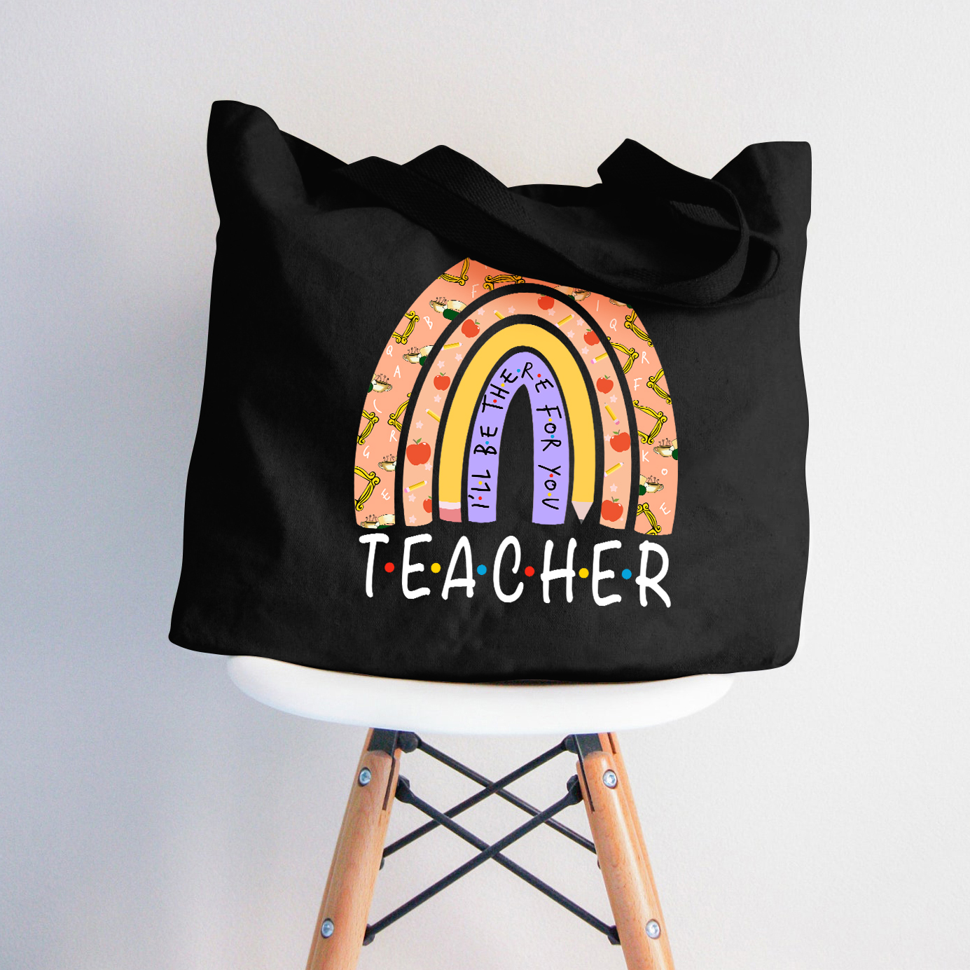 Ich werde für dich da sein Lehrer Tragetasche mit Reißverschluss