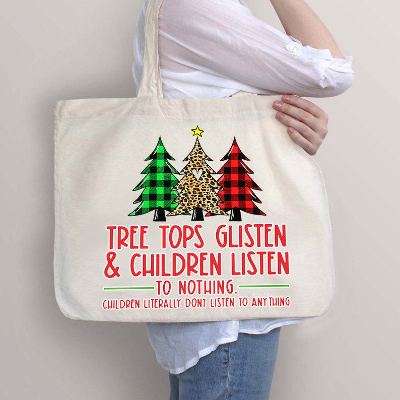 Kinder hören auf nichts Lehrer Tragetasche mit Reißverschluss