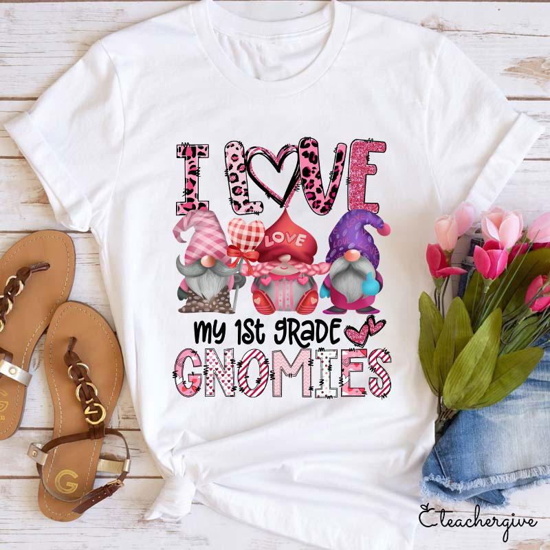 Personalized I Love My Gnomies Teacher T-Shirt