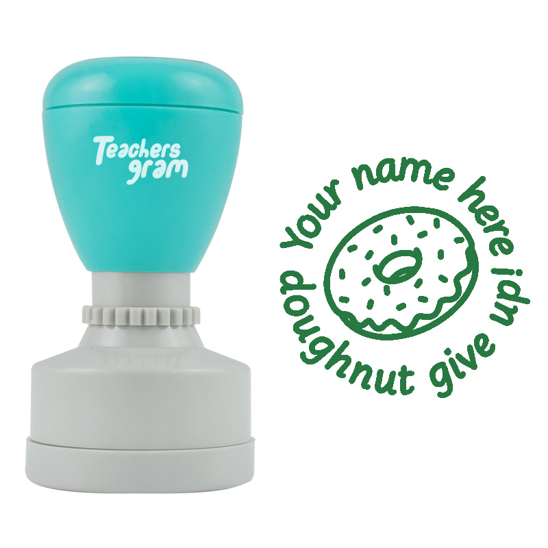 Personalized Doughnut Give Up Stamp