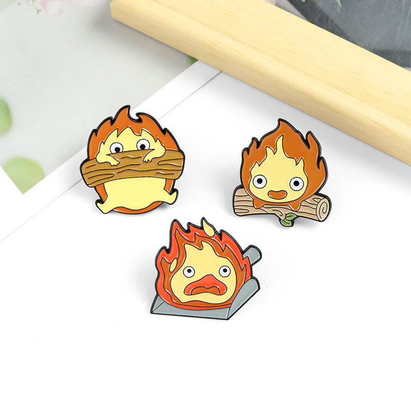 Flaming Monkey Pin Set