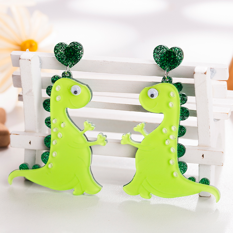 Cute Cartoon Dinosaurs  Acrylic  Earrings