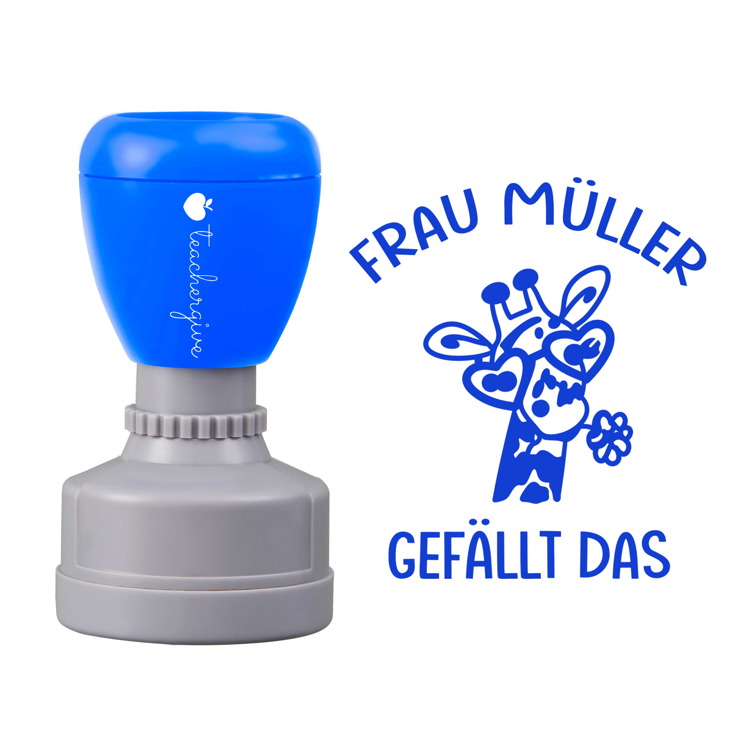 Personalisiert Name gefällt das Lehrer Stempel