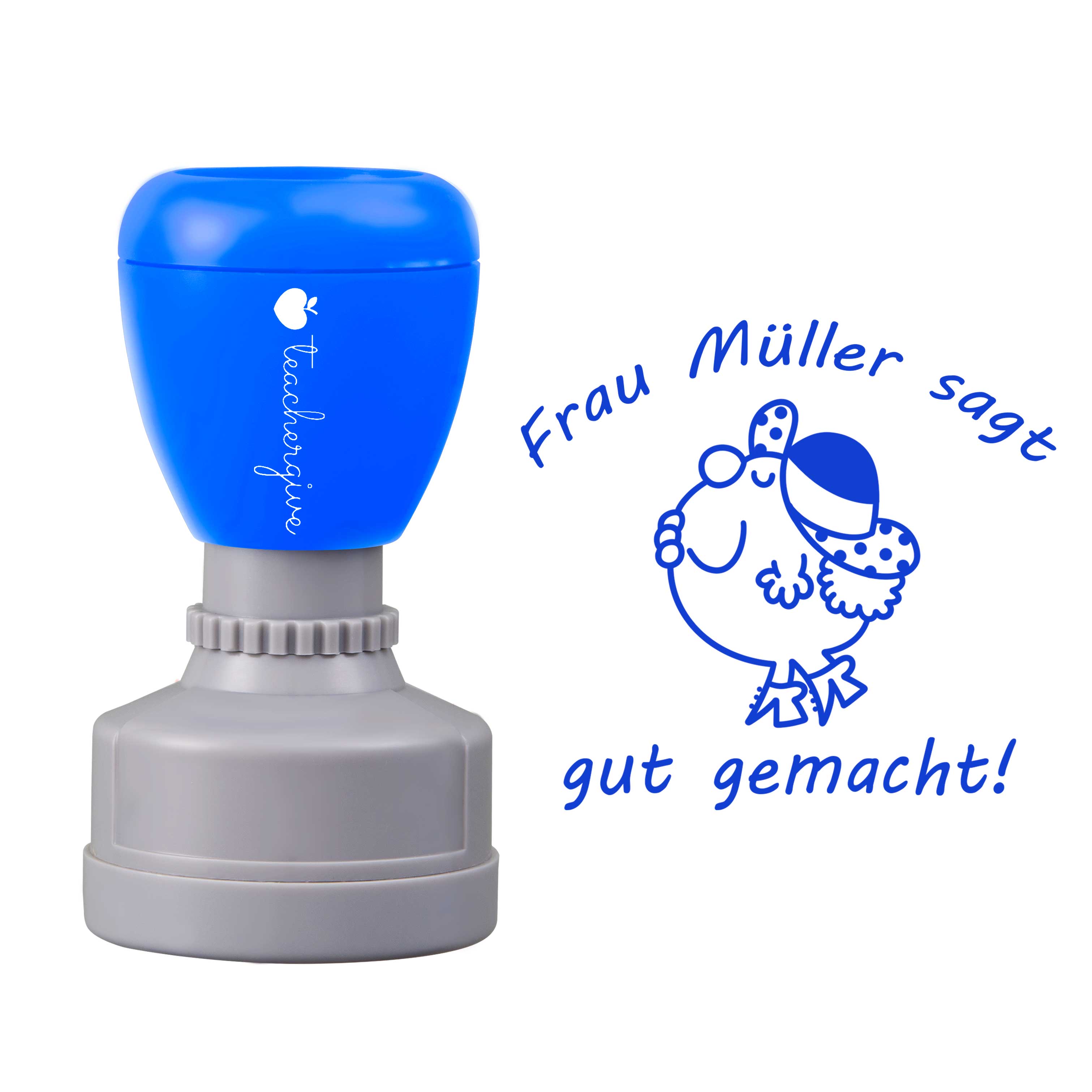Personalisiert gut gemacht Lehrer Stempel