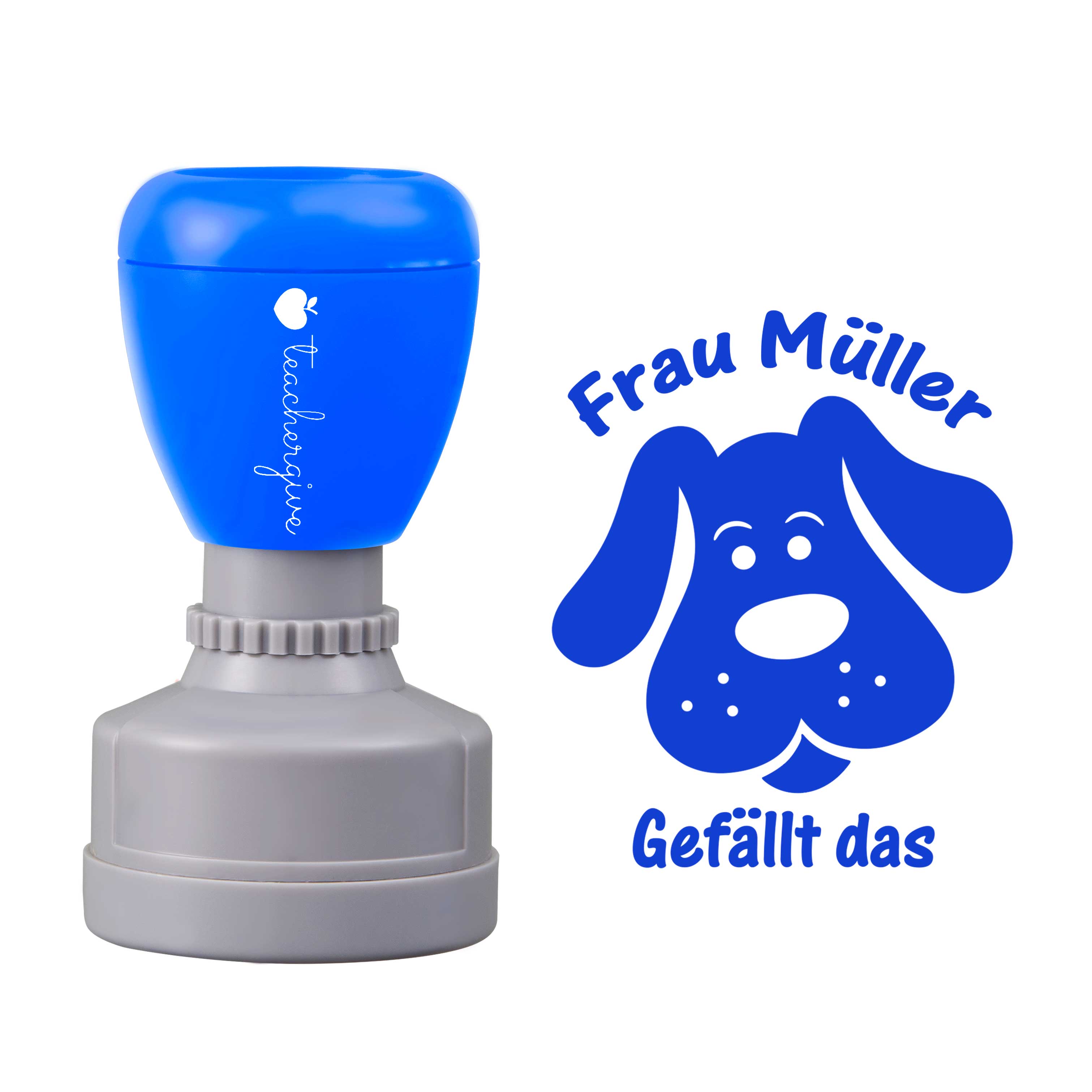 Personalisiert gefällt das Lehrer Stempel