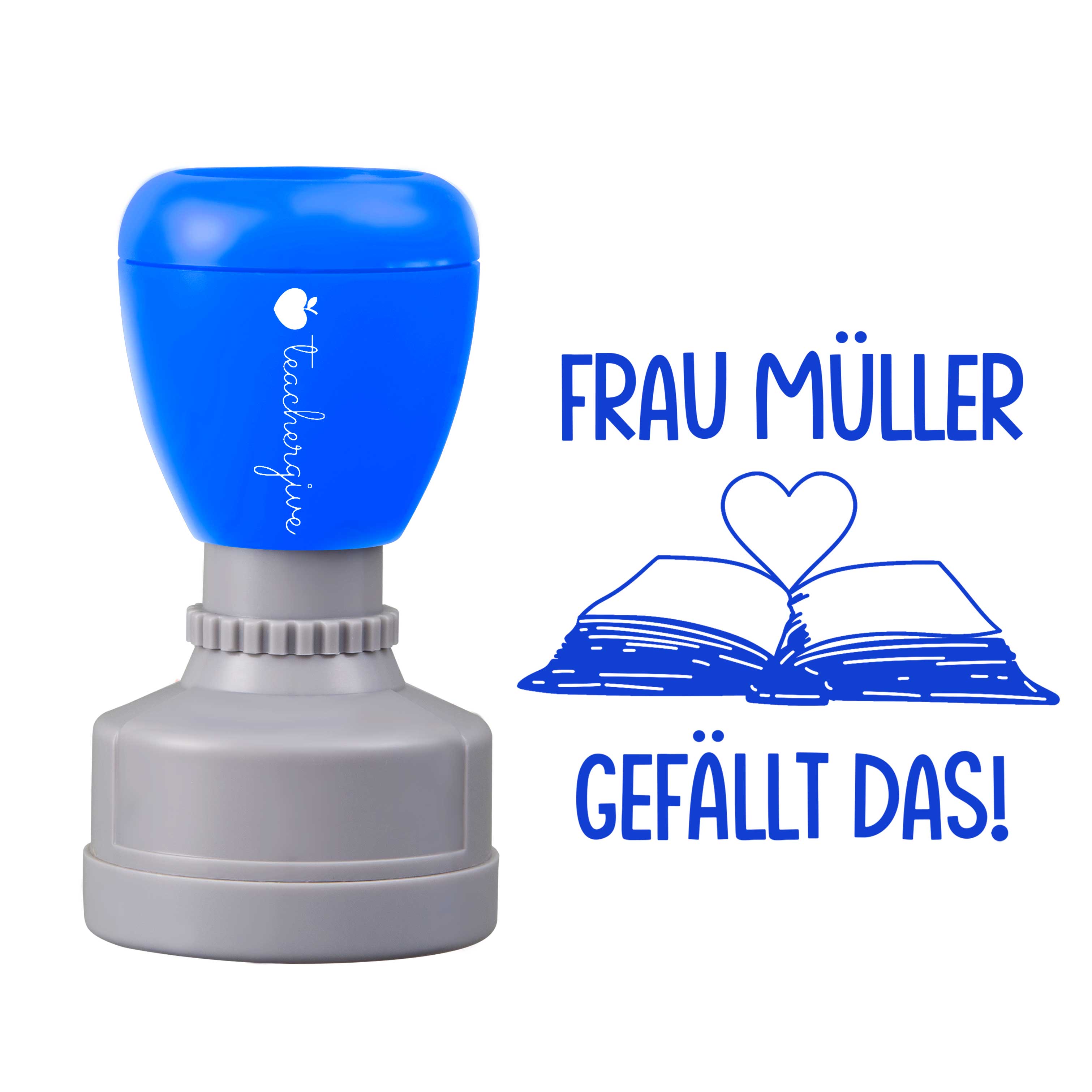 Personalisiert gefällt das Lehrer Stempel