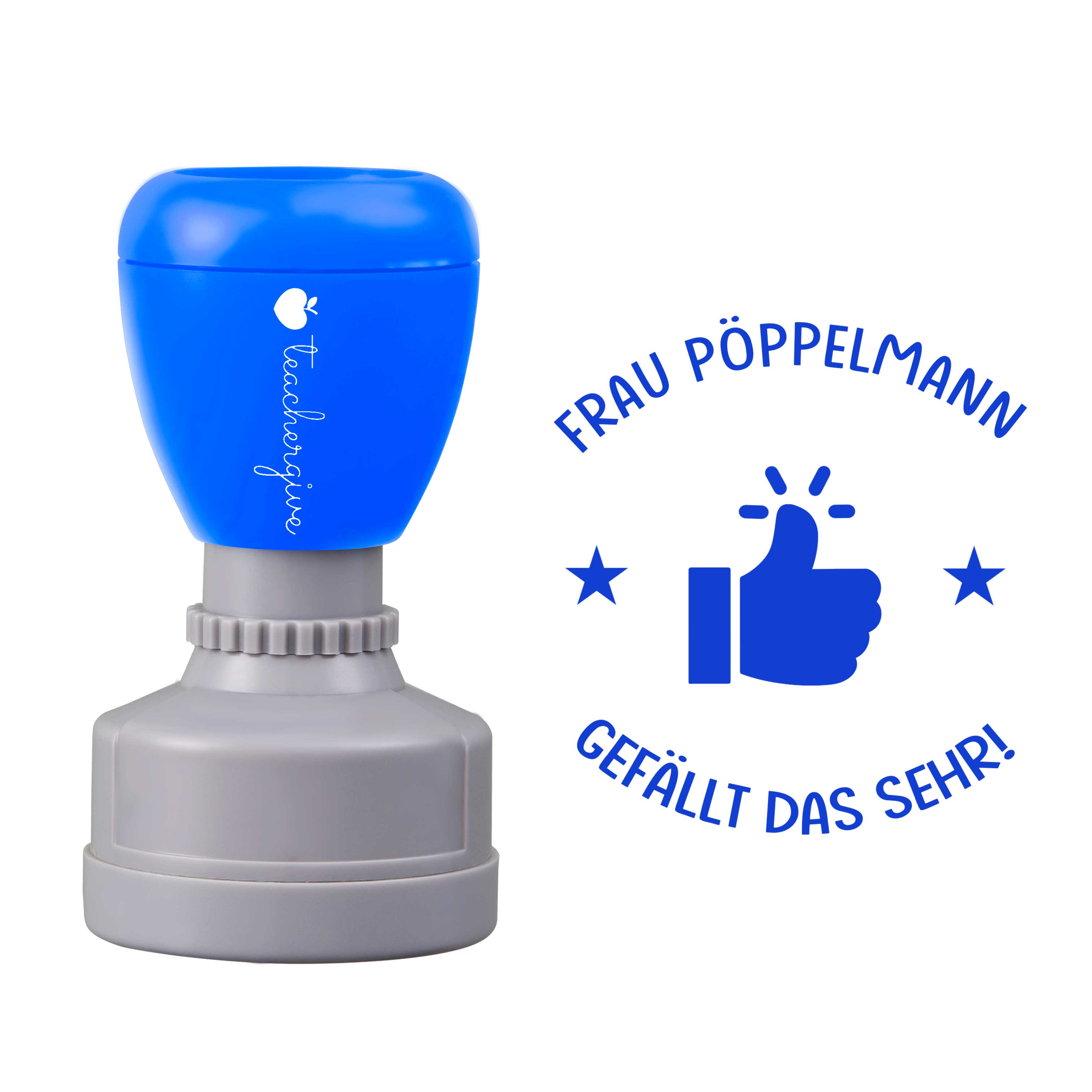 Personalisiert gefällt das sehr Lehrer Stempel