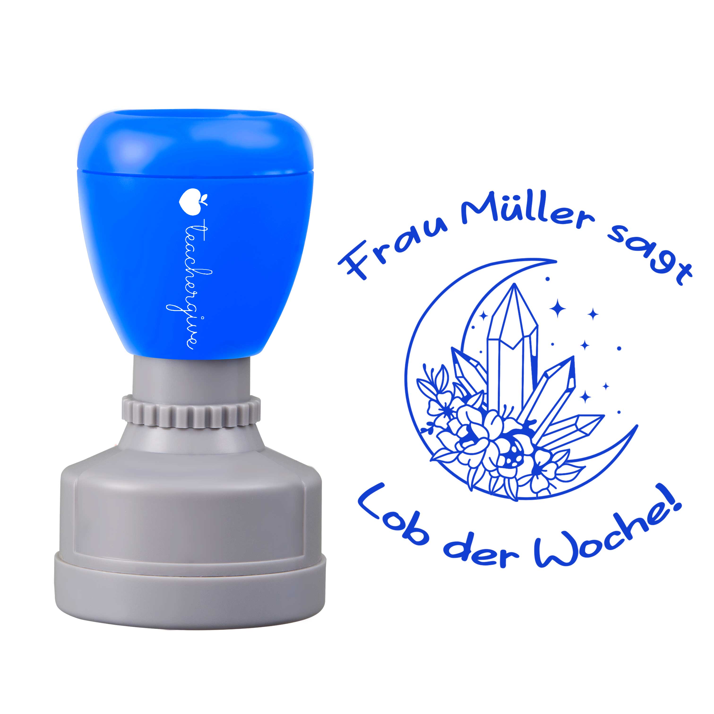 Personalisiert Name Lob der Woche Lehrer Stempel
