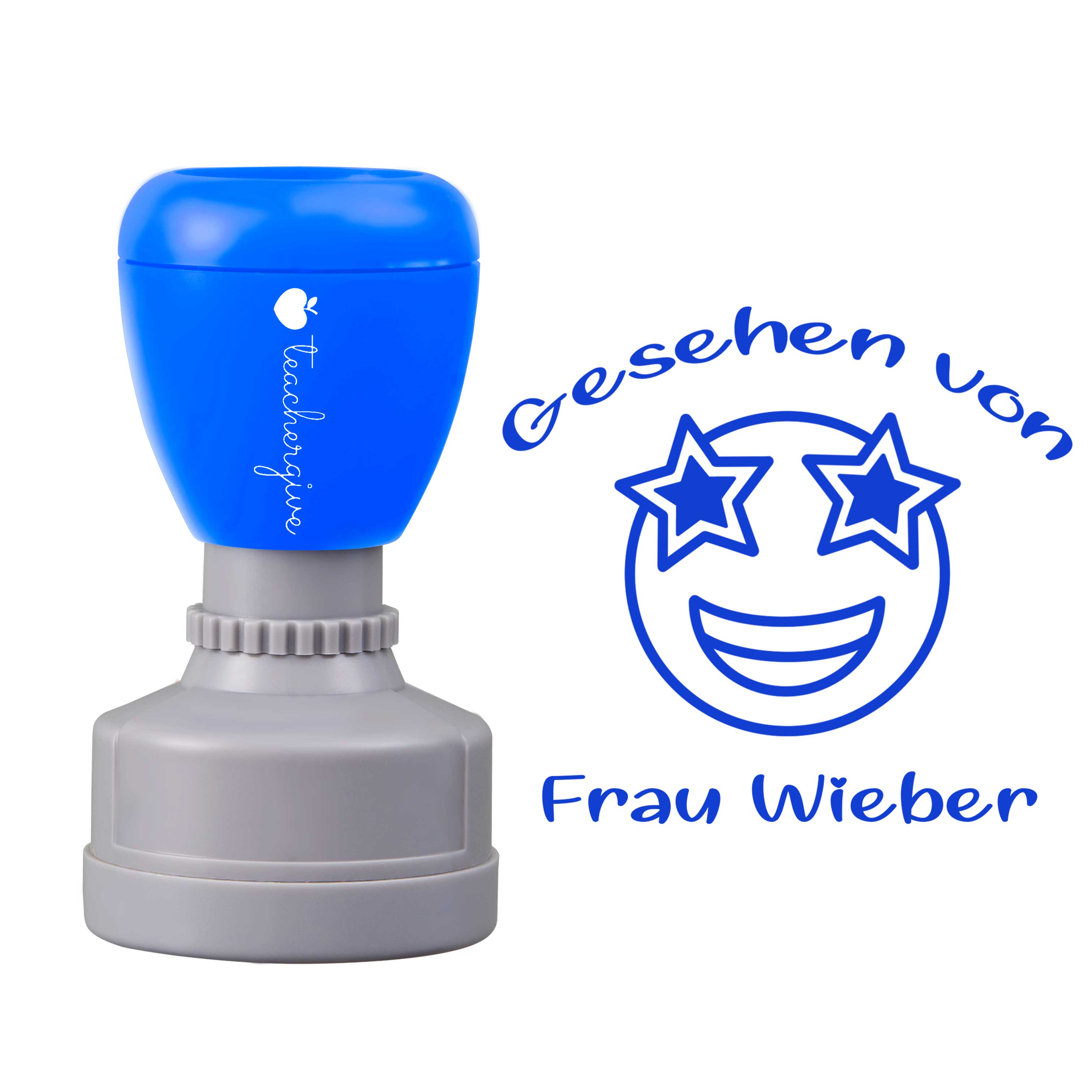 Personalisiert Name gesehen von Lehrer Stempel