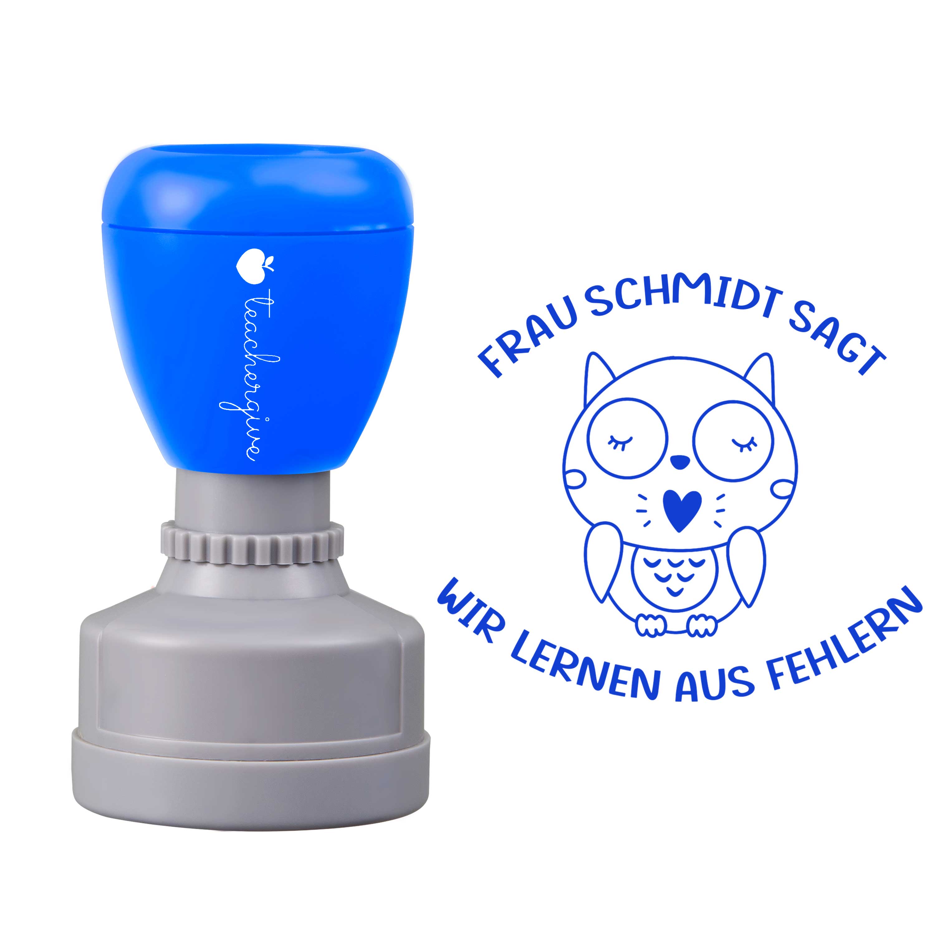 Personalisiert sagt wir lernen aus Fehlern Lehrer Stempel