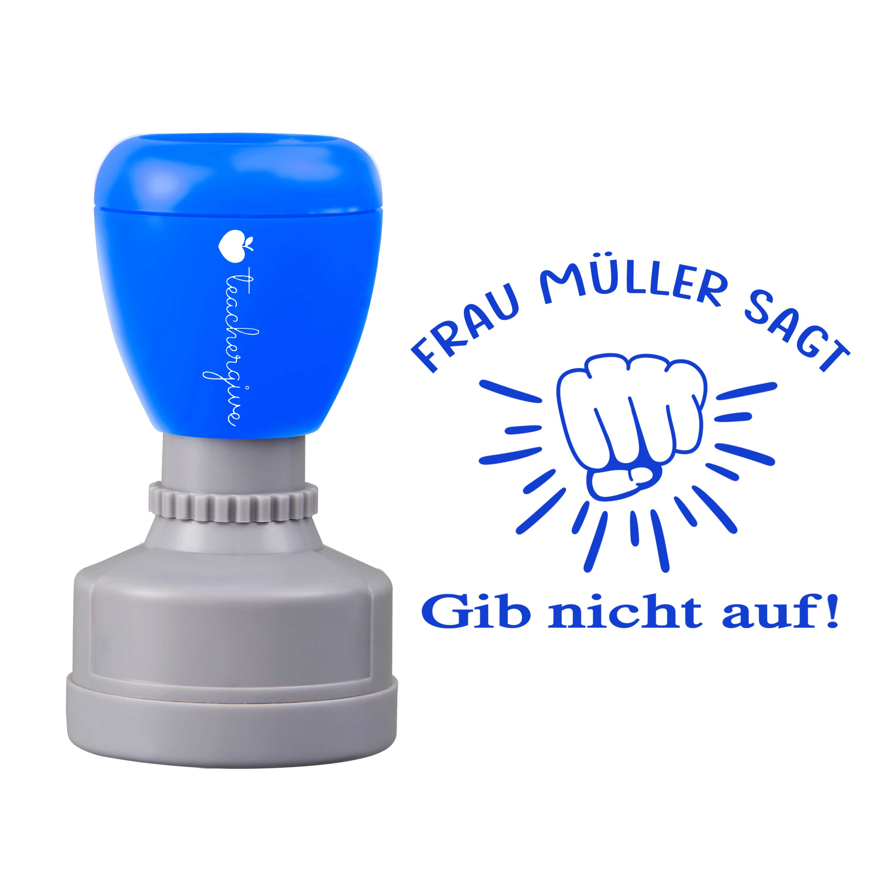 Personalisiert Name Sagt Gib Nicht Auf Lehrer Stempel