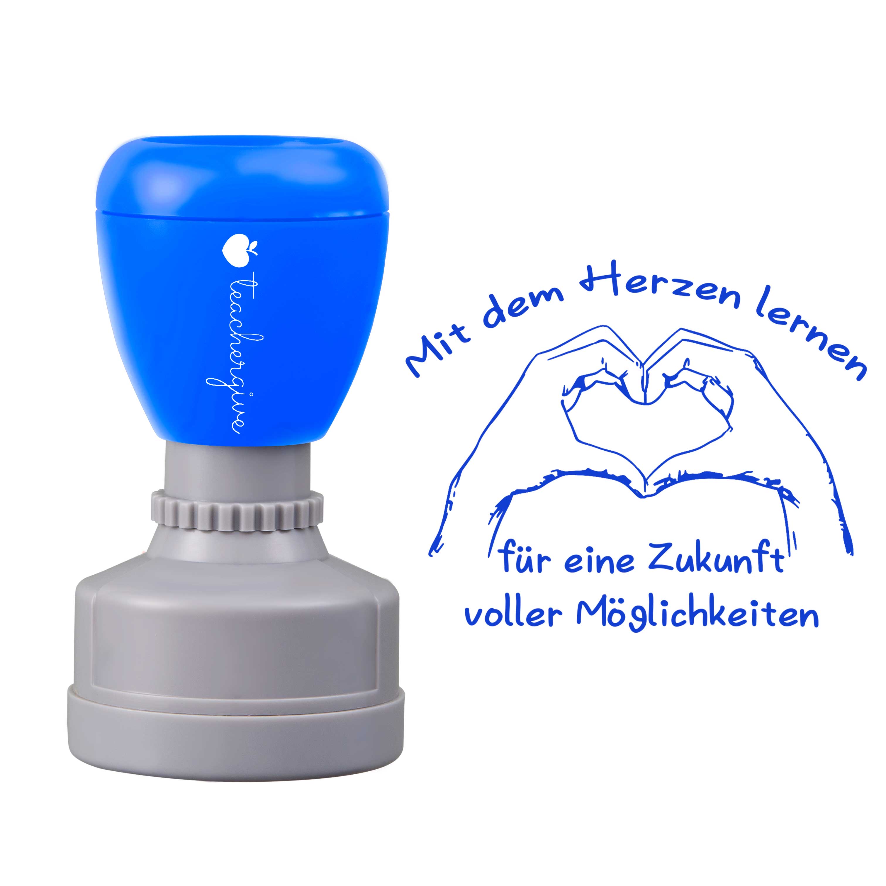 Mit dem Herzen lernen für eine Zukunft voller Möglichkeiten Lehrer Stempel