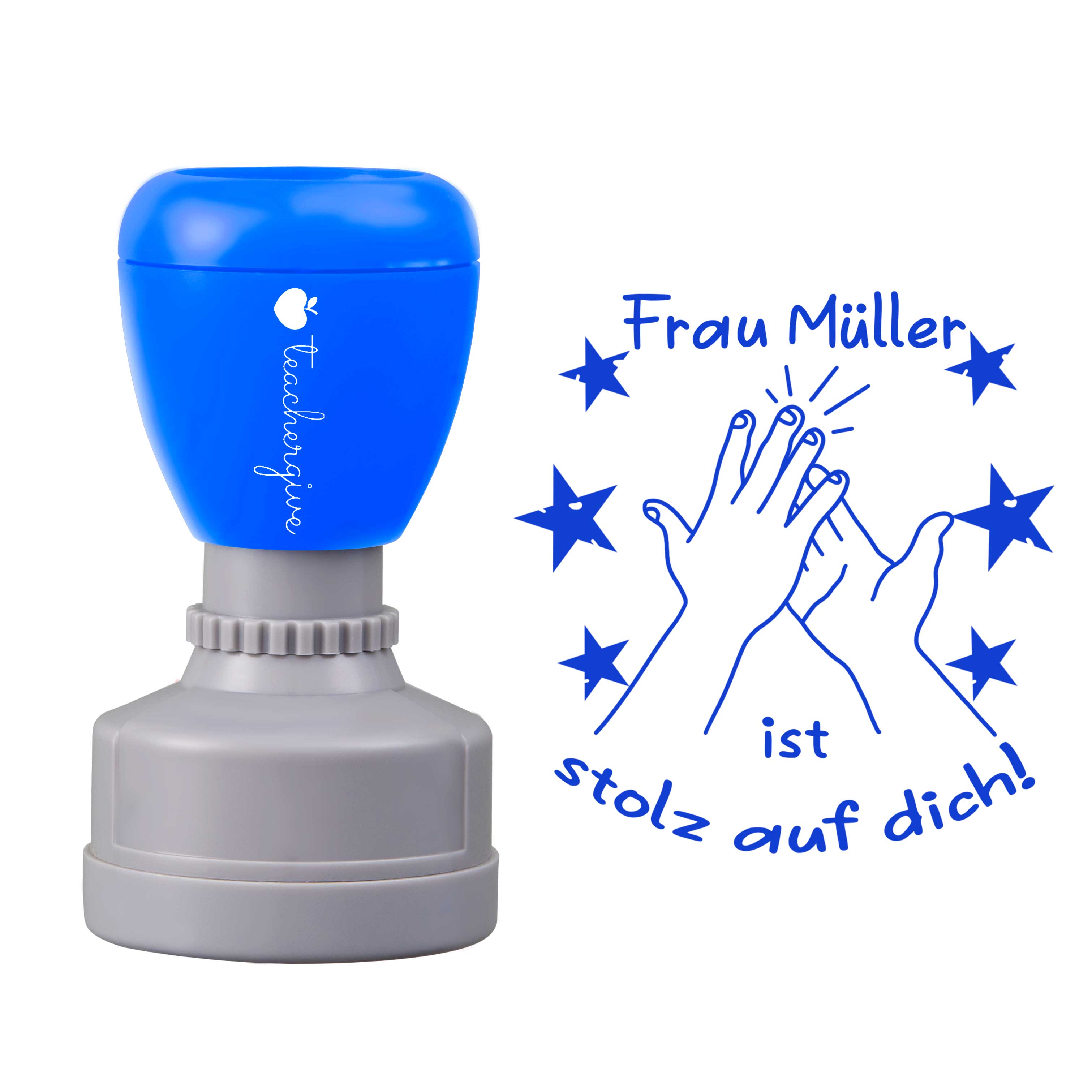 Personalisiert Name Ist Stolz Auf Dich Lehrer Stempel