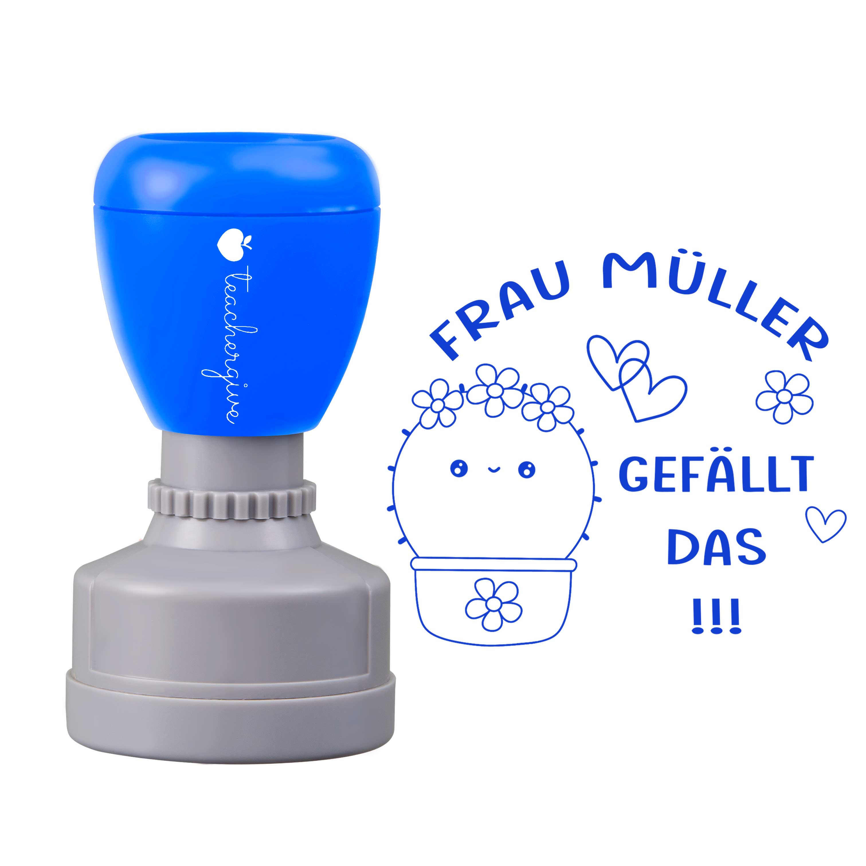 Personalisiert Name gefällt das Lehrer Stempel