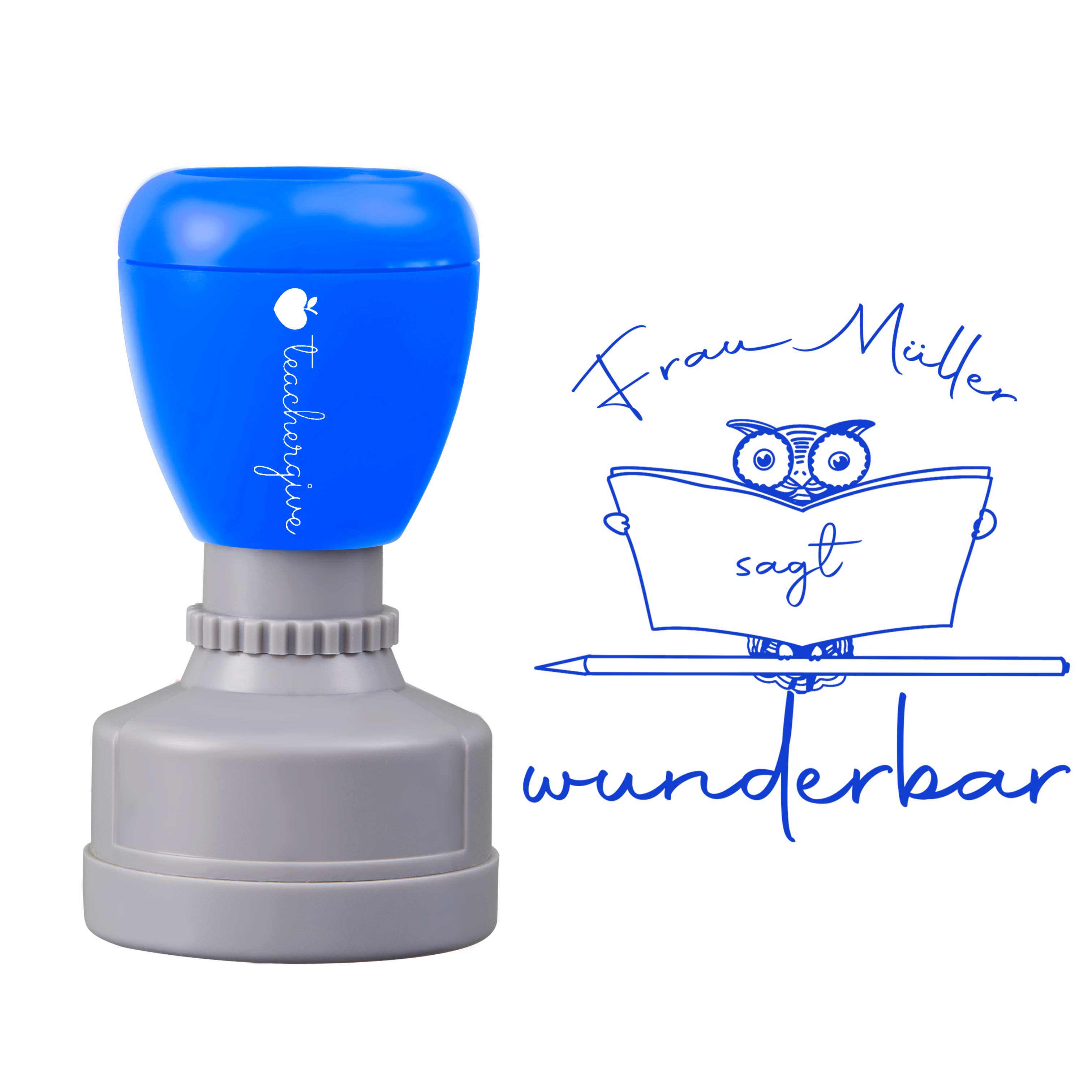 Personalisiert sagt wunderbar Lehrer Stempel