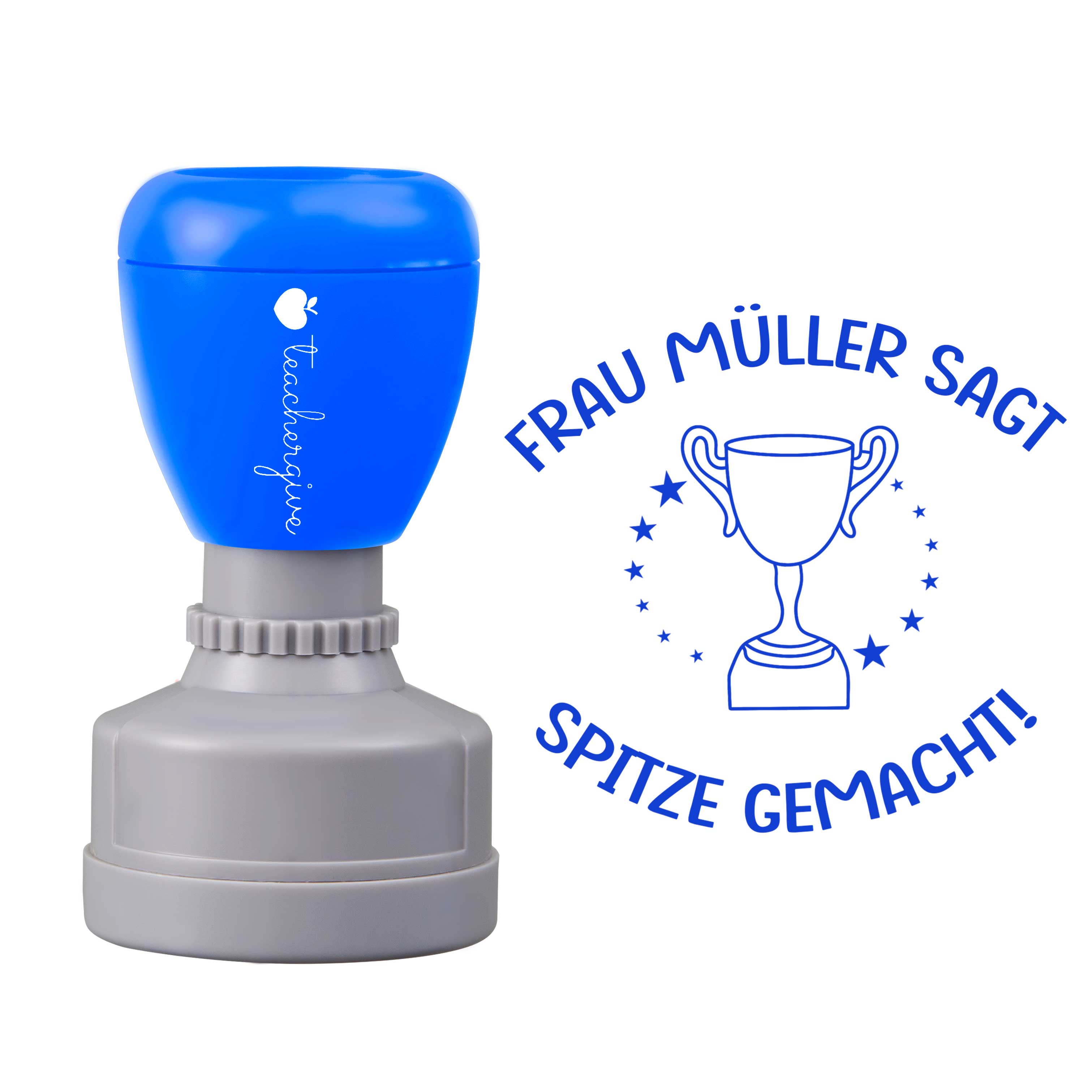 Personalisiert Name sagt spitze gemacht Lehrer Stempel