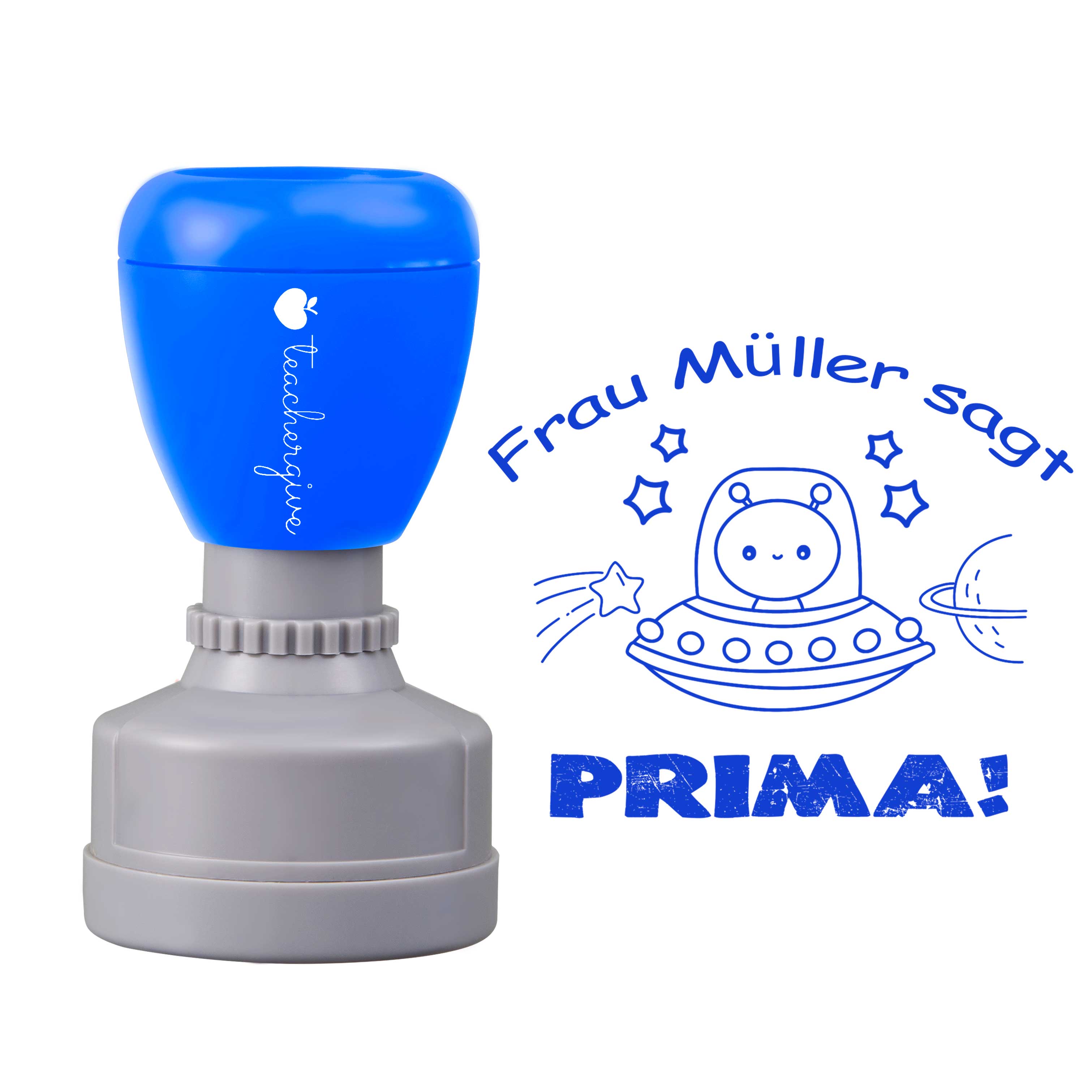 Personalisiert Name Sagt Prima Lehrer Stempel