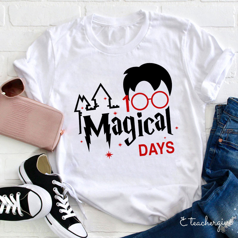 100 Magical Days Teacher T-Shirt