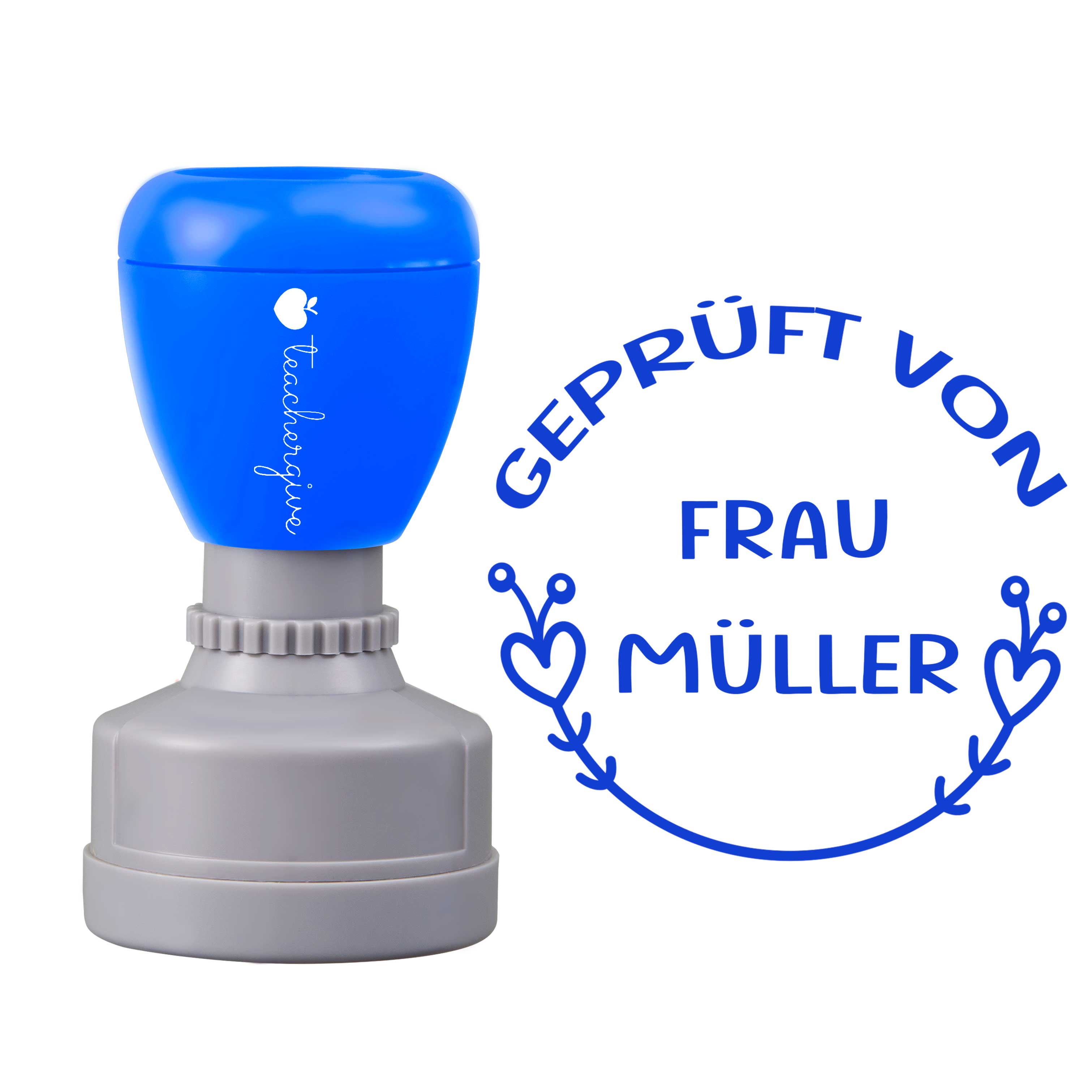 Personalisiert Name Geprüft von Lehrer Stempel