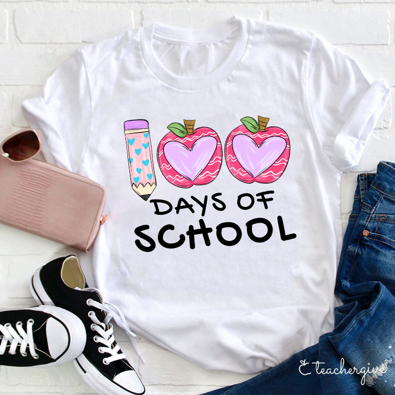 100 Days Of School Teacher T-Shirt