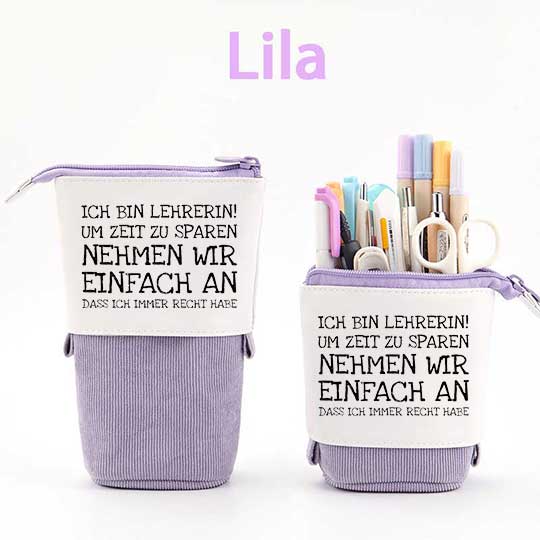 Ich bin Lehrerin Federmäppchen Mäppchen