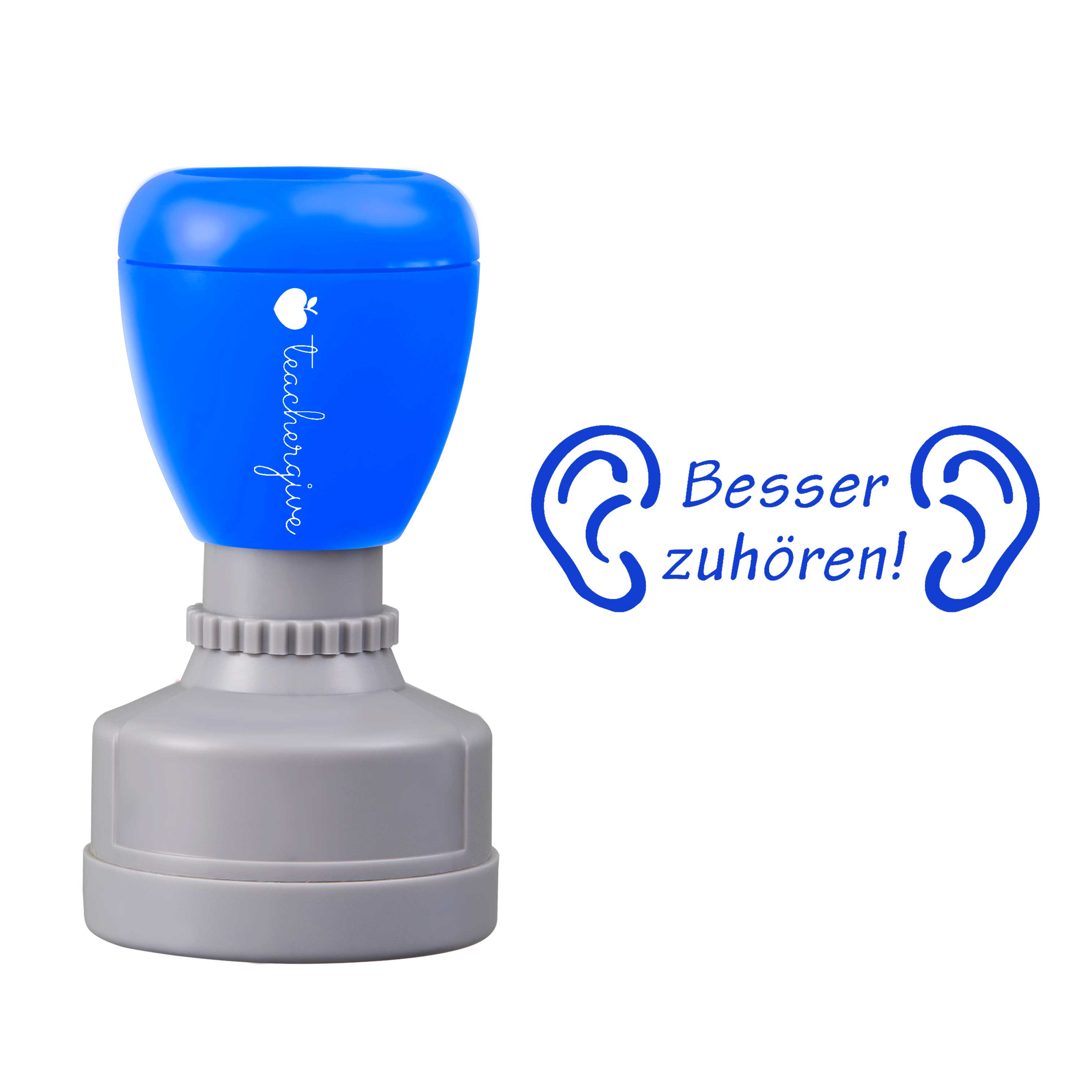 Besser Zuhören Lehrer Stempel