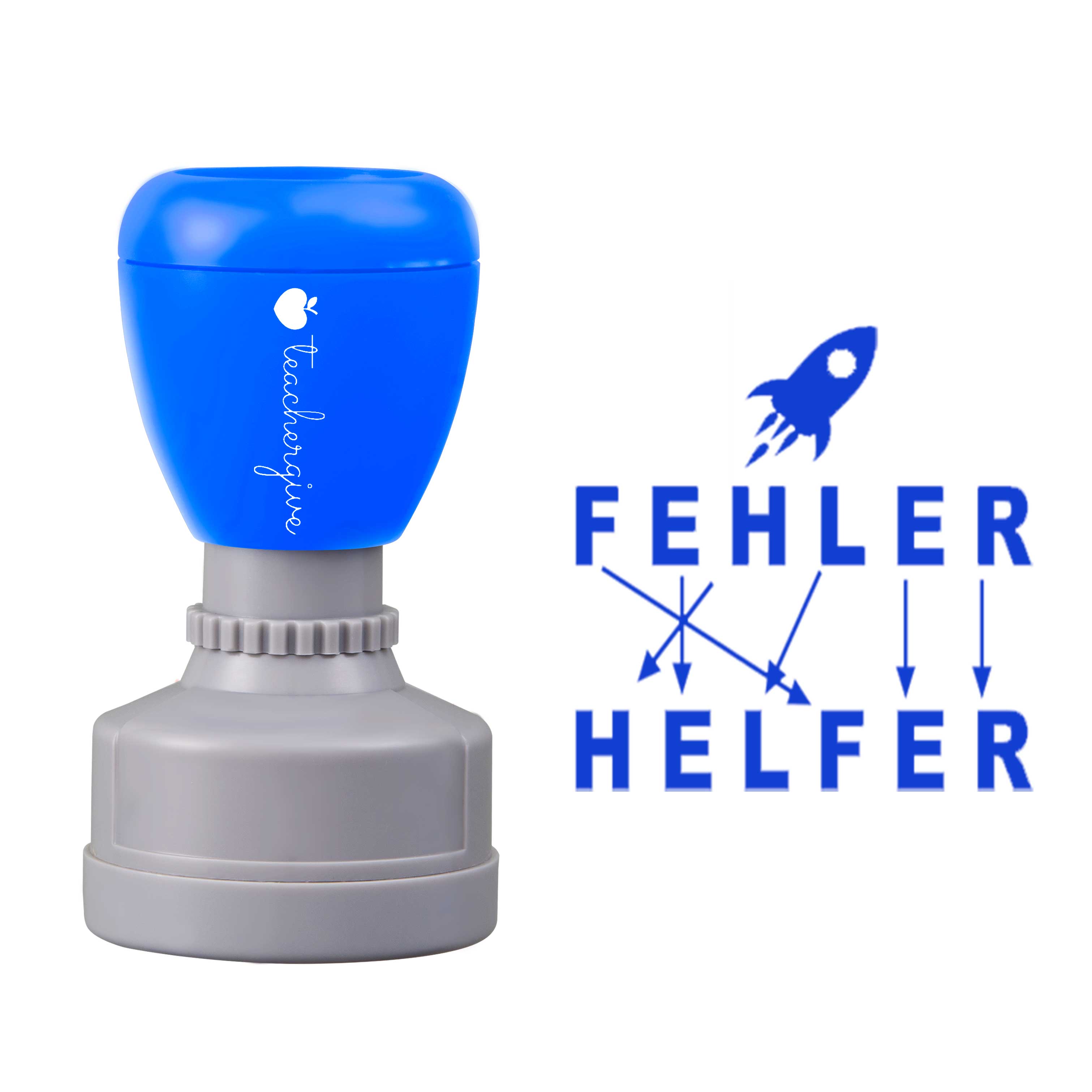 Fehler sind Helfer Lehrer Stempel