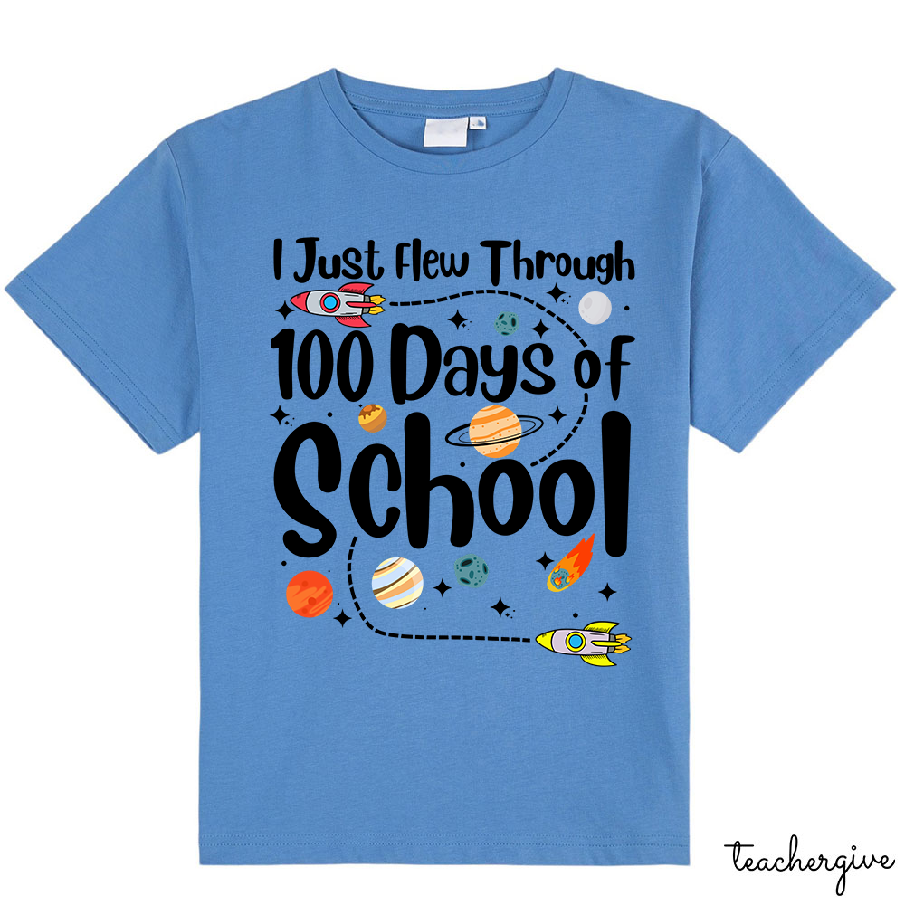 I Just Flew Through 100 Days Of School Kids T-Shirt