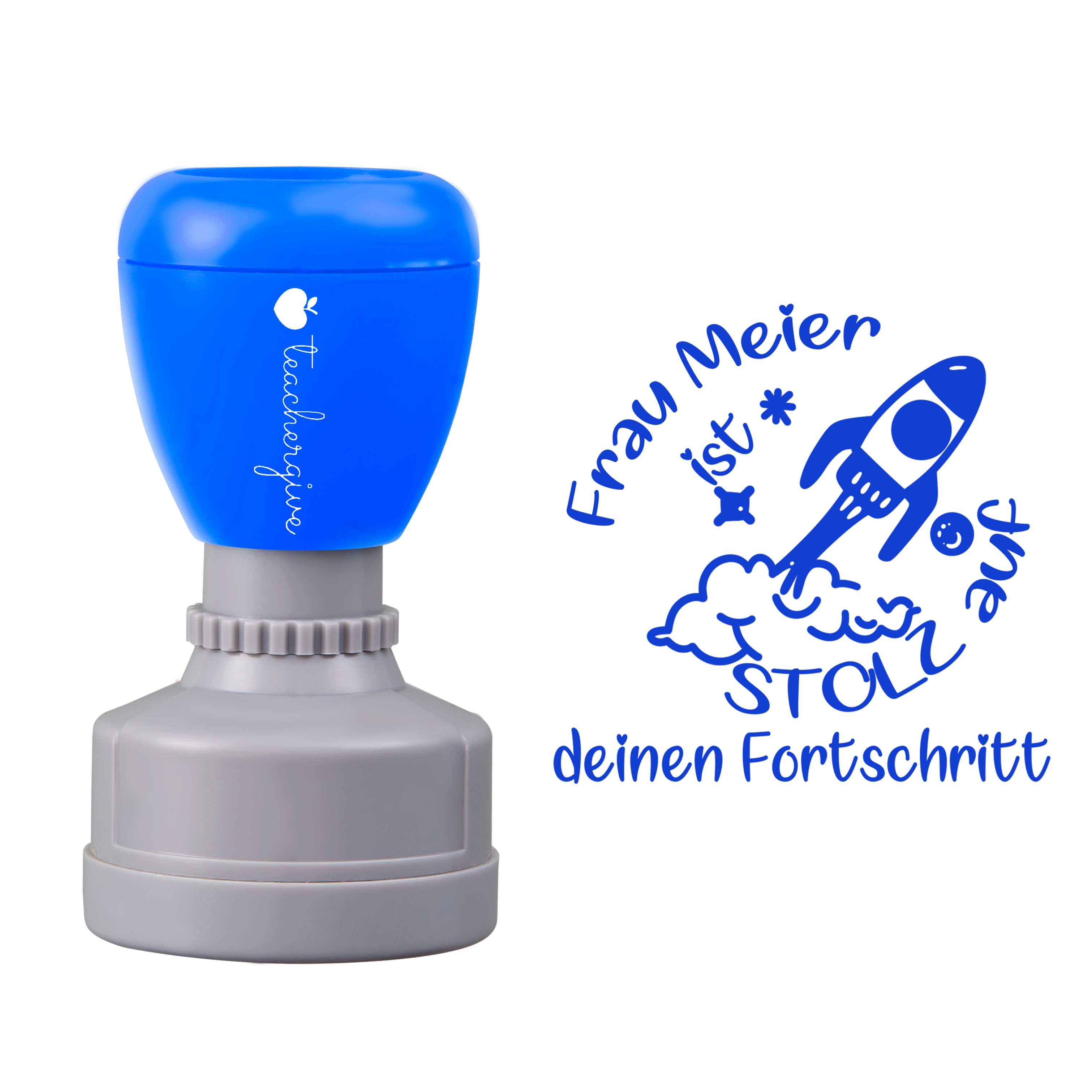 Personalisiert Stolz Auf Deinen Fortschritt Lehrer Stempel